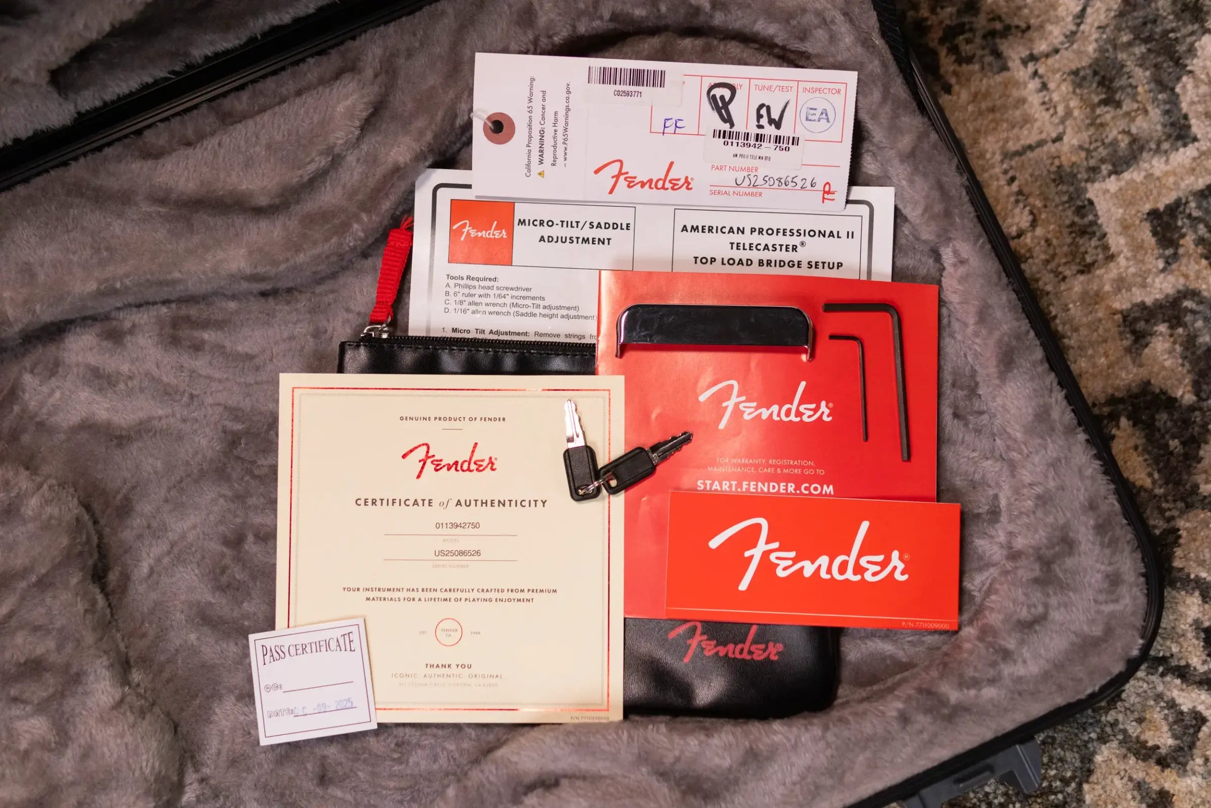 Fender American Professional II Telecaster Electric Guitar - Butterscotch Blonde with Hardshell Case