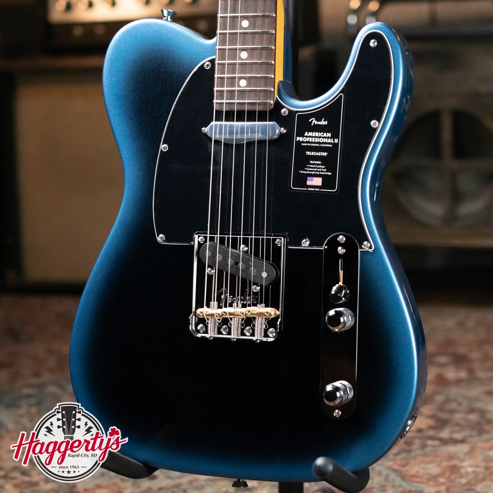 Fender American Professional II Telecaster Rosewood Fingerboard - Dark Night with Hardshell Case