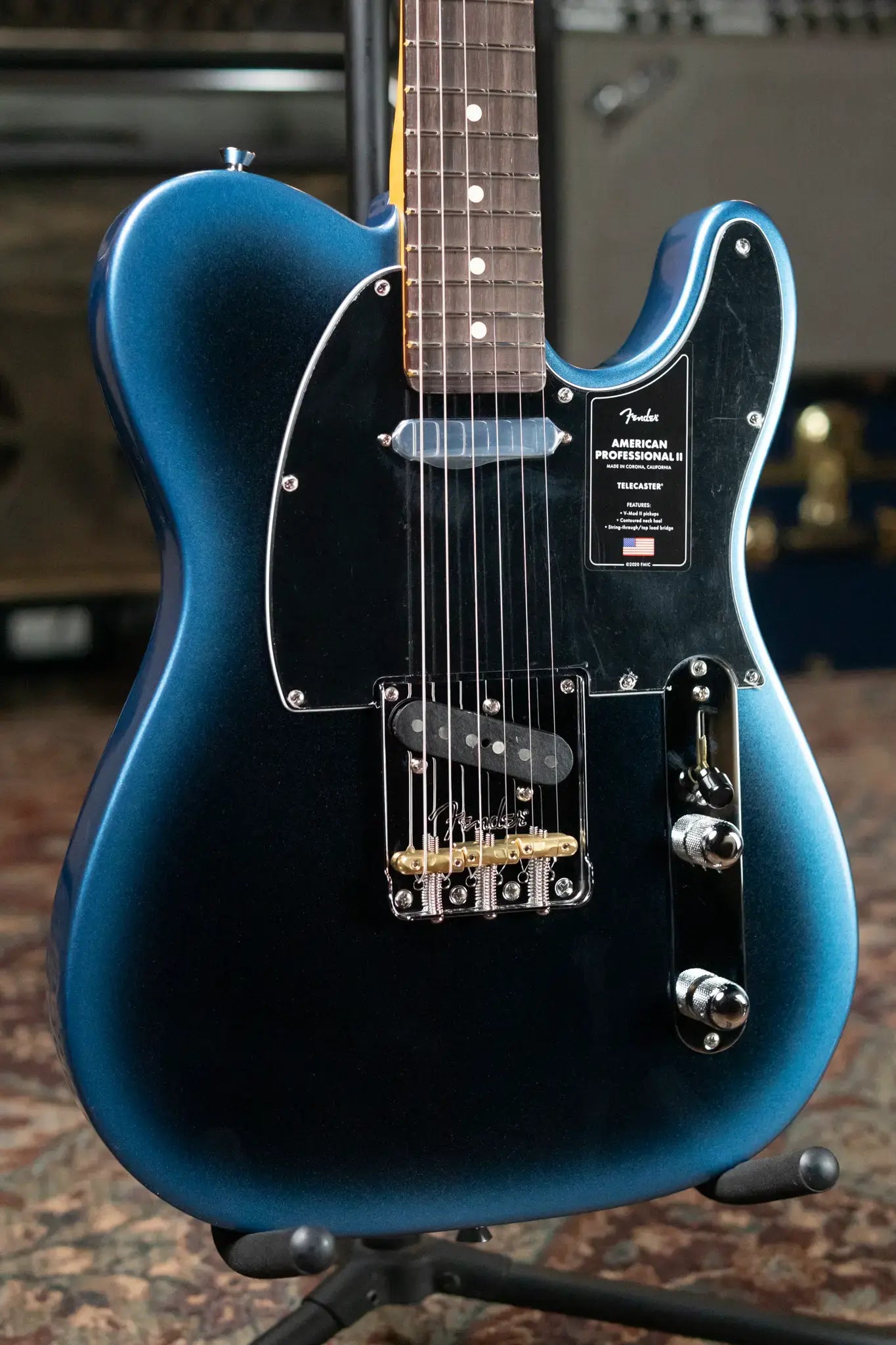 Fender American Professional II Telecaster Rosewood Fingerboard - Dark Night with Hardshell Case