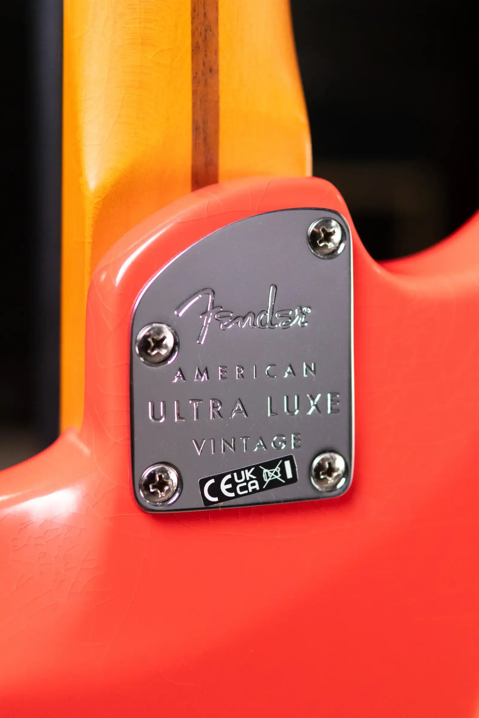 Fender American Ultra Luxe Vintage '60s Stratocaster HSS Electric Guitar - Fiesta Red with Hardshell Case