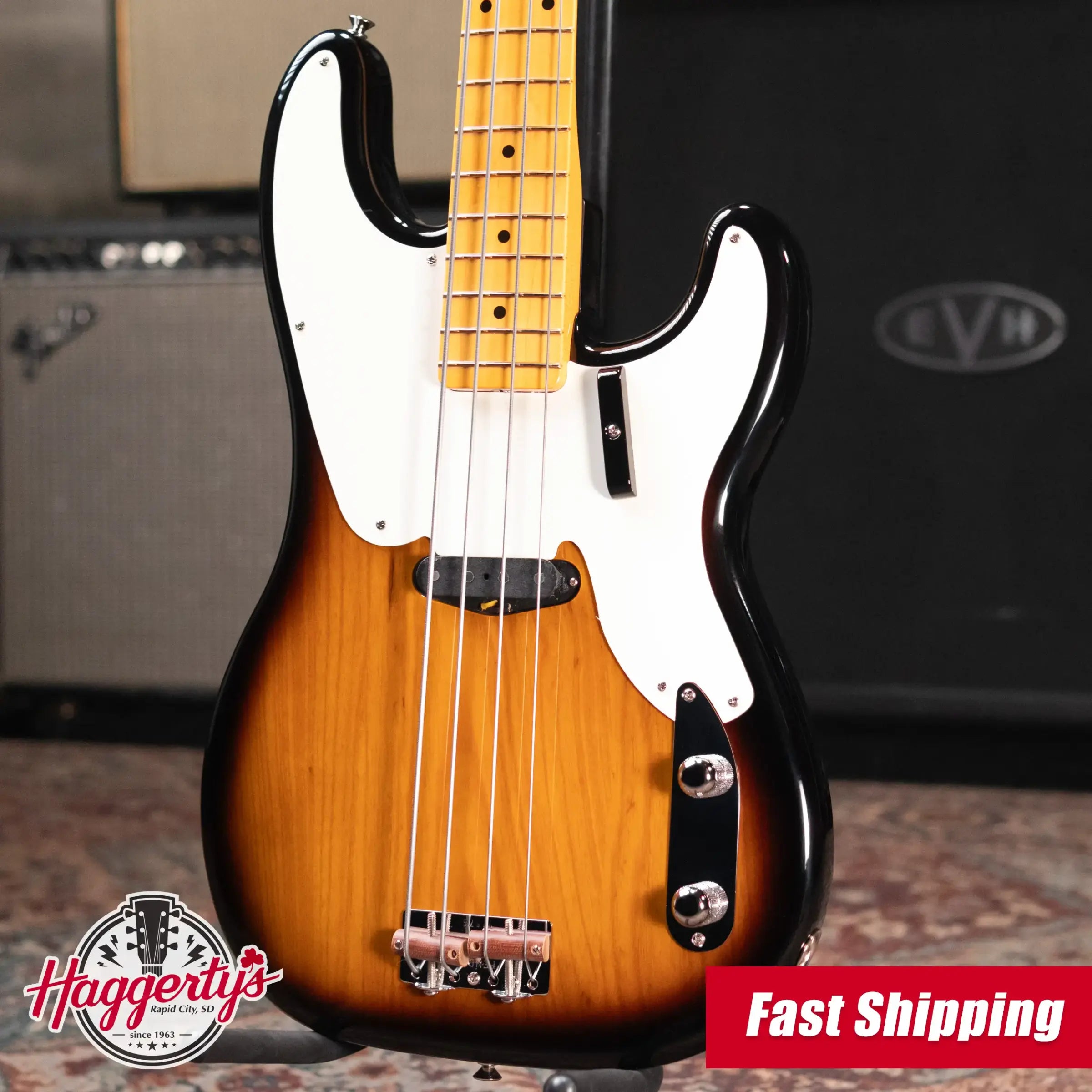 Fender American Vintage II 1954 Precision Bass - 2-Color Sunburst with Hardshell Case