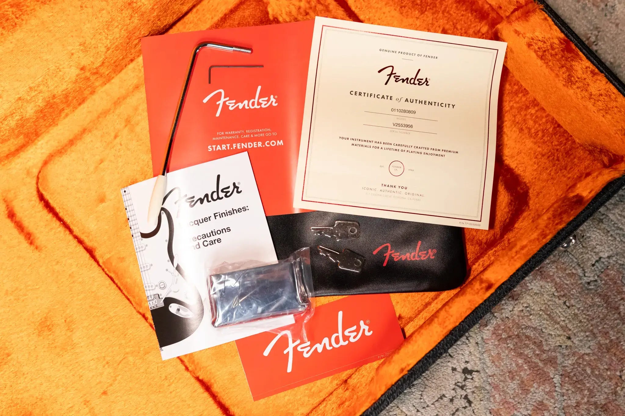 Fender American Vintage II 1965 Stratocaster, Round-Lam Rosewood Fingerboard - Candy Apple Red with Hardshell Case