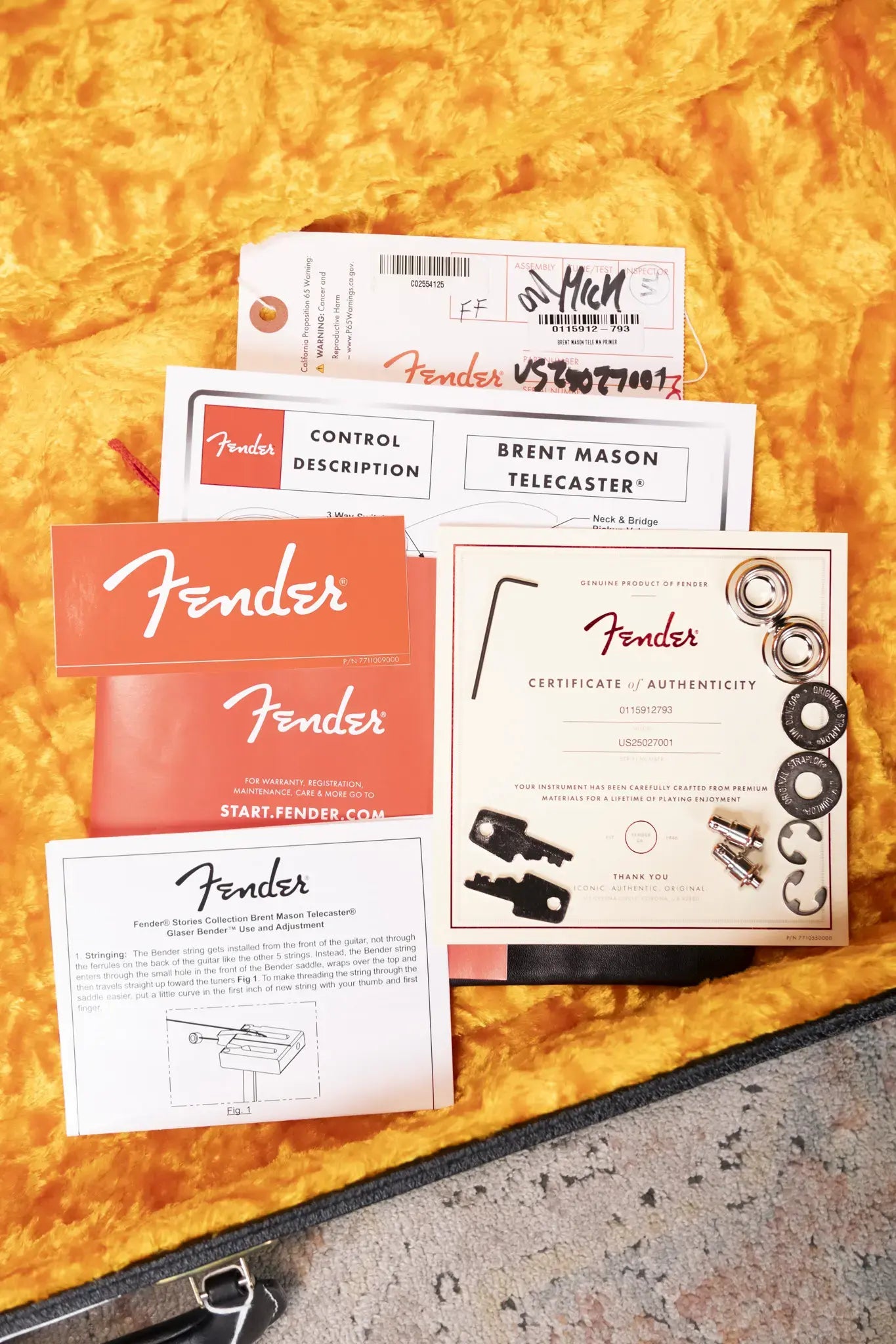 Fender Brent Mason Telecaster Electric Guitar - Primer Gray with Hardshell Case