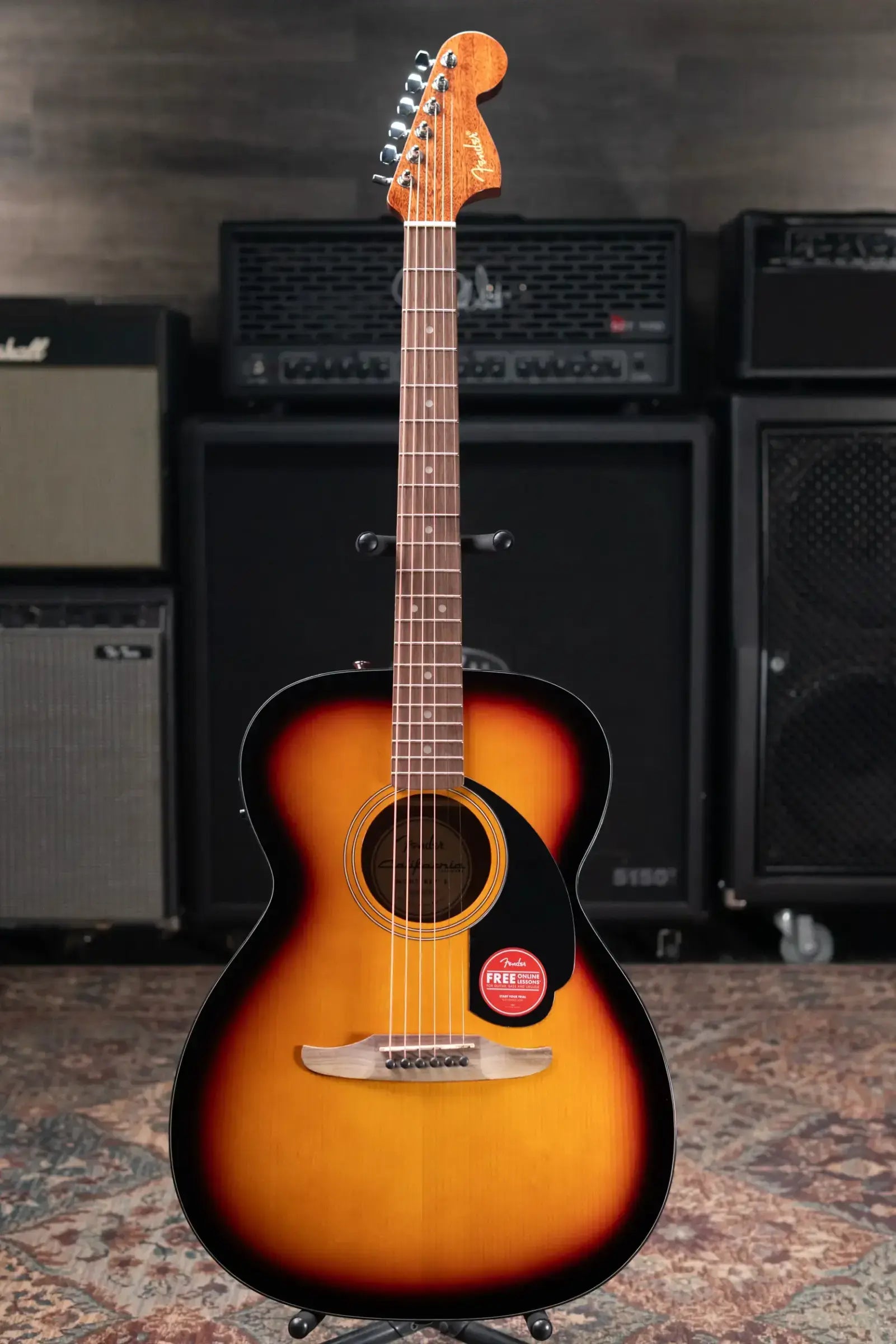Fender California Standard Monterey E Acoustic/Electric Guitar - 3-Color Sunburst