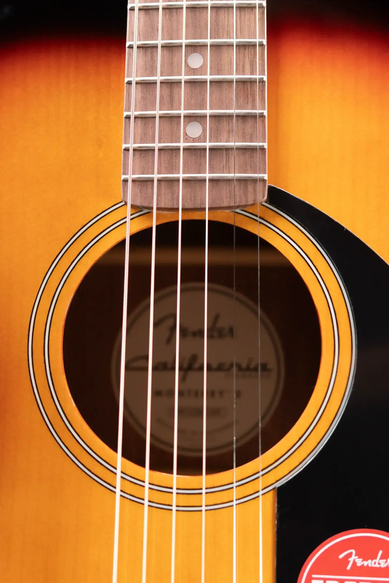 Fender California Standard Monterey E Acoustic/Electric Guitar - 3-Color Sunburst