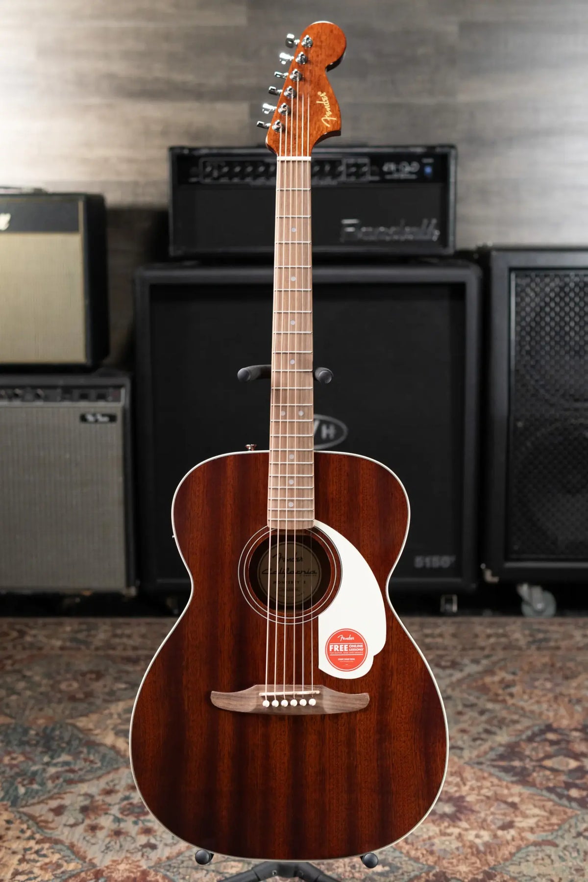 Fender California Standard Monterey E Acoustic/Electric Guitar - Natural Sapele