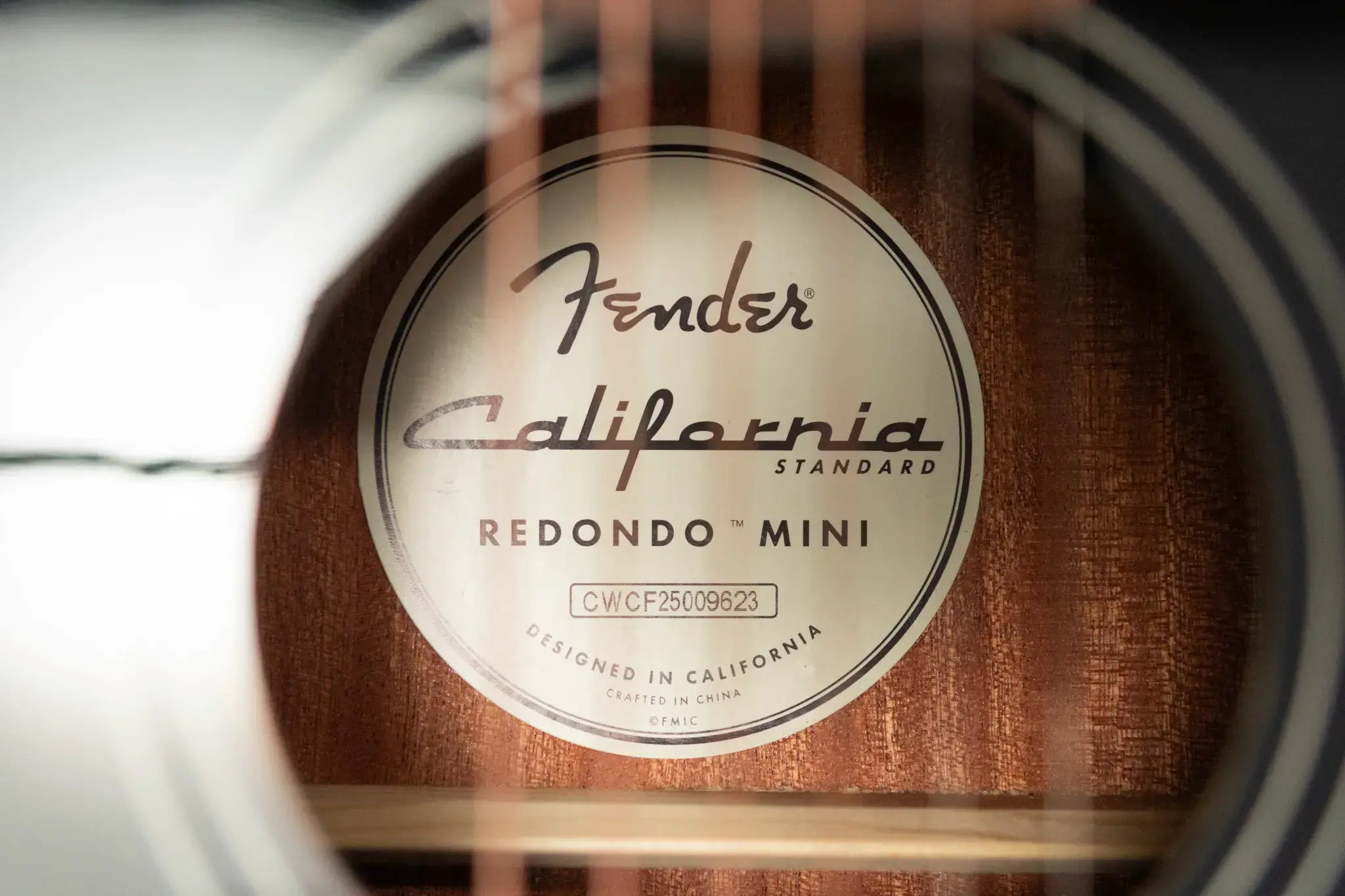 Fender California Standard Redondo Mini Acoustic Guitar - Black with Gig Bag