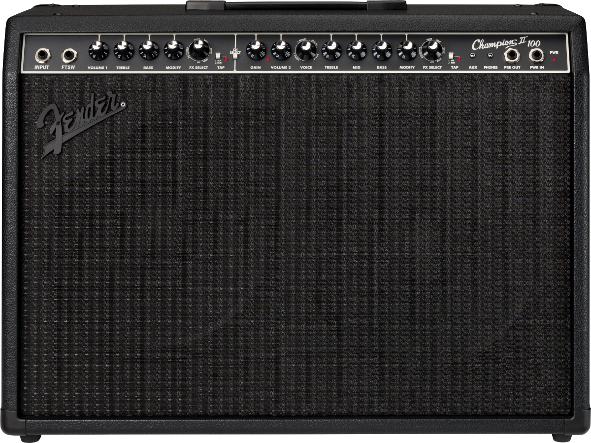 Fender Champion II 100 Blackout 212 Guitar Combo Amplifier