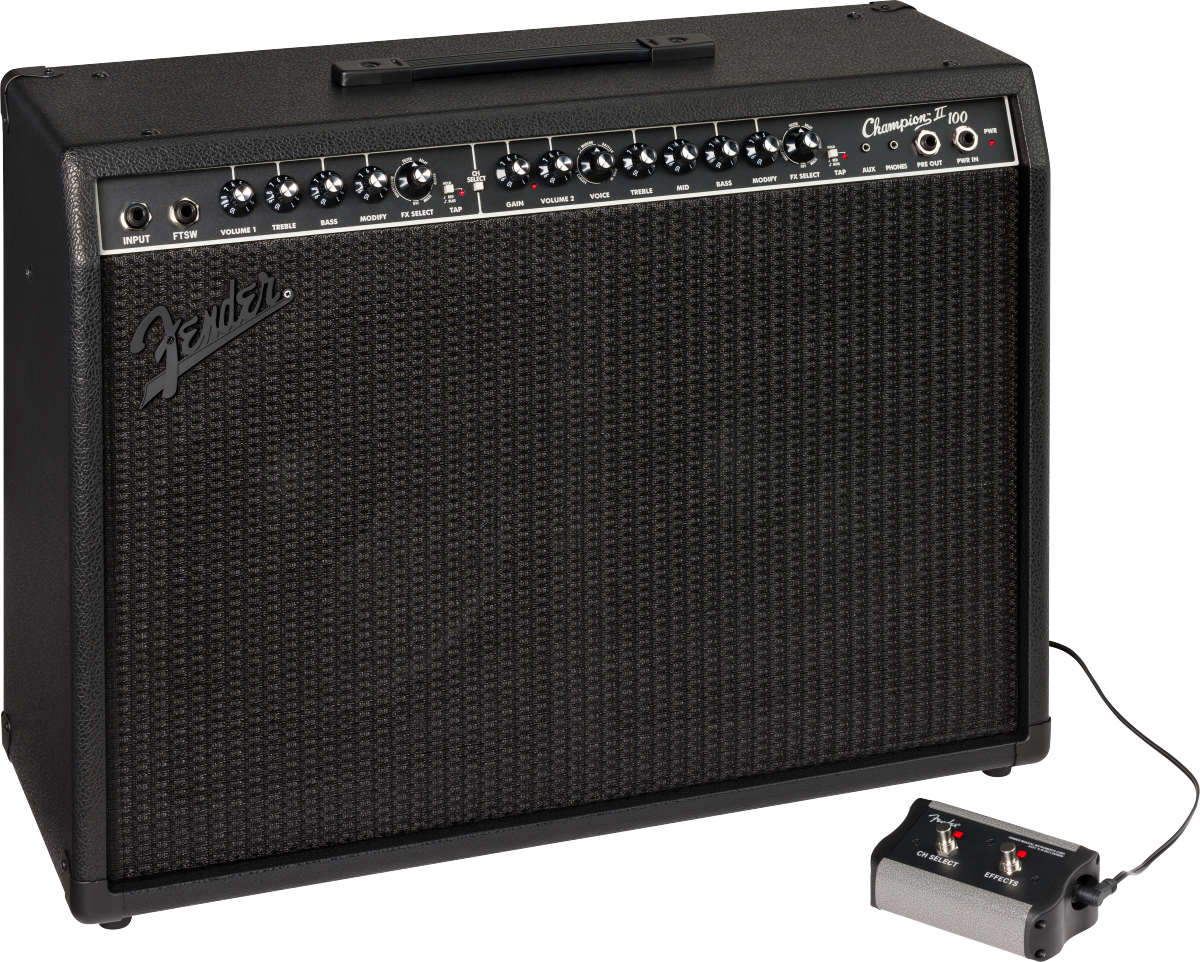 Fender Champion II 100 Blackout 212 Guitar Combo Amplifier