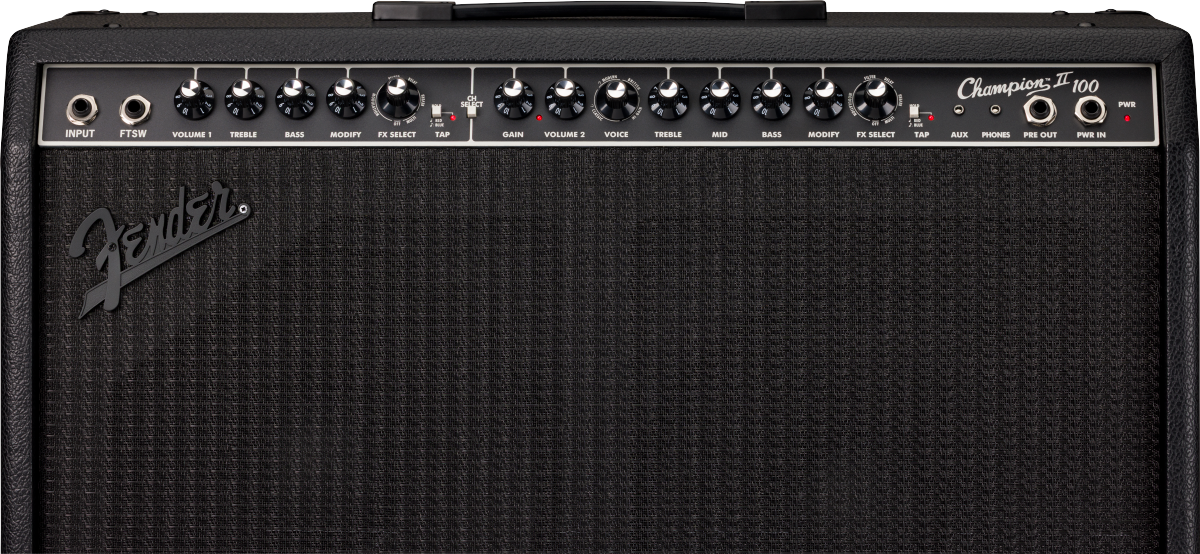 Fender Champion II 100 Blackout 212 Guitar Combo Amplifier