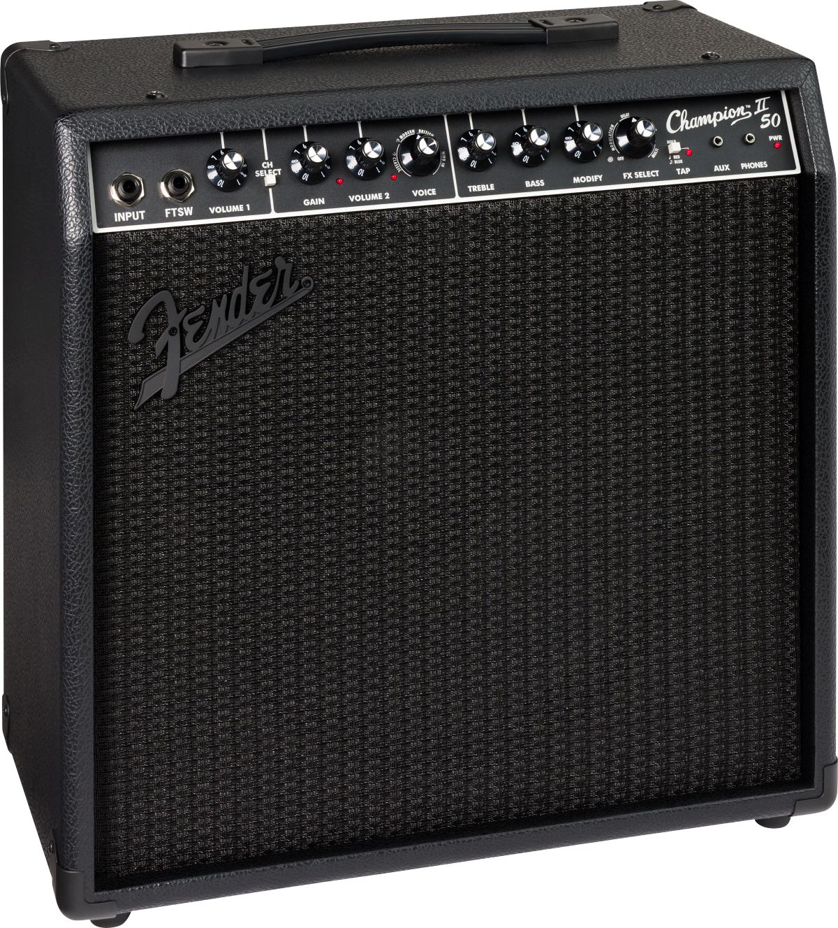 Fender Champion II 50 Blackout 112 Guitar Combo Amplifier