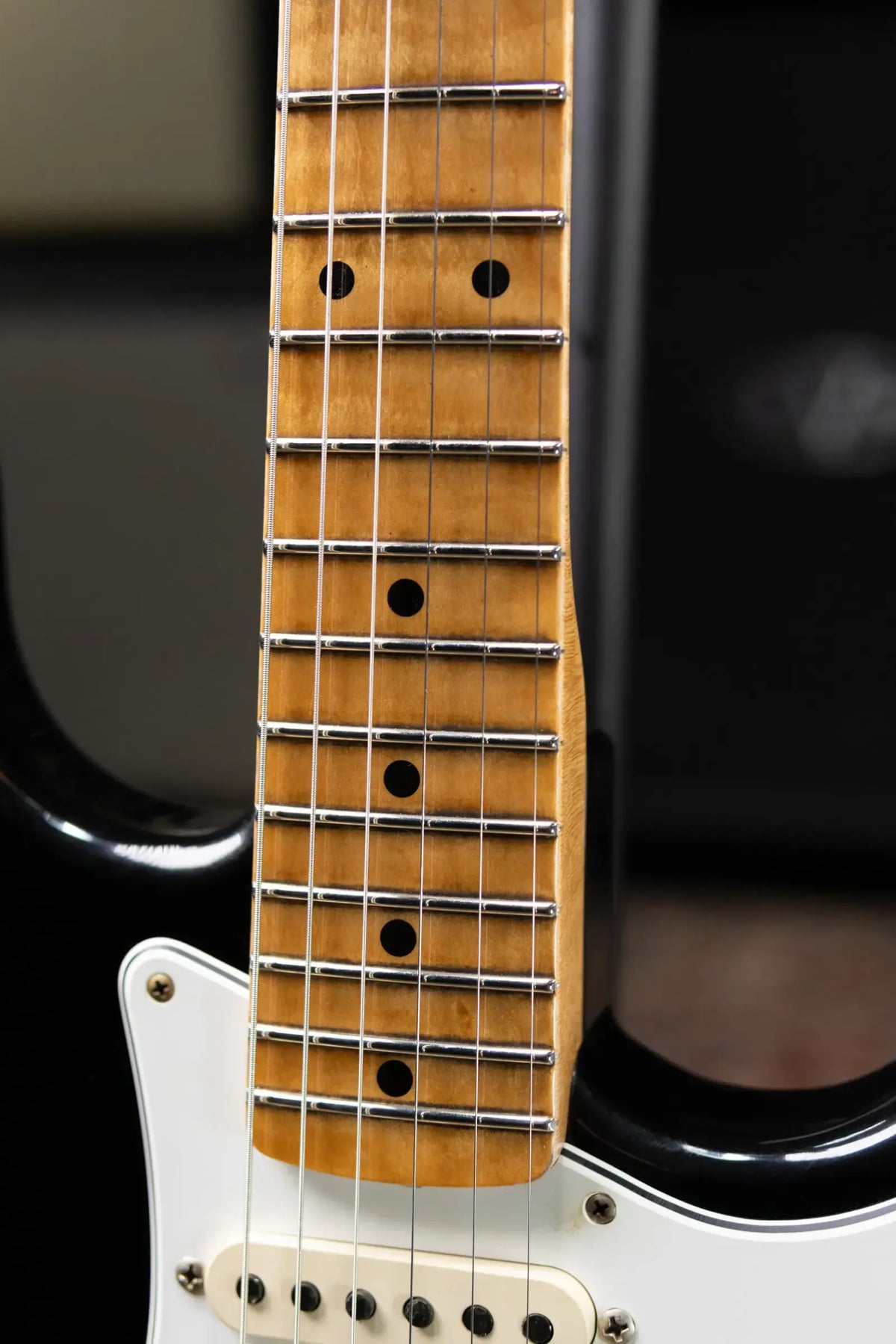 Fender Custom Shop 1955 Stratocaster Journeyman Relic Electric Guitar - Black with Hardshell Case