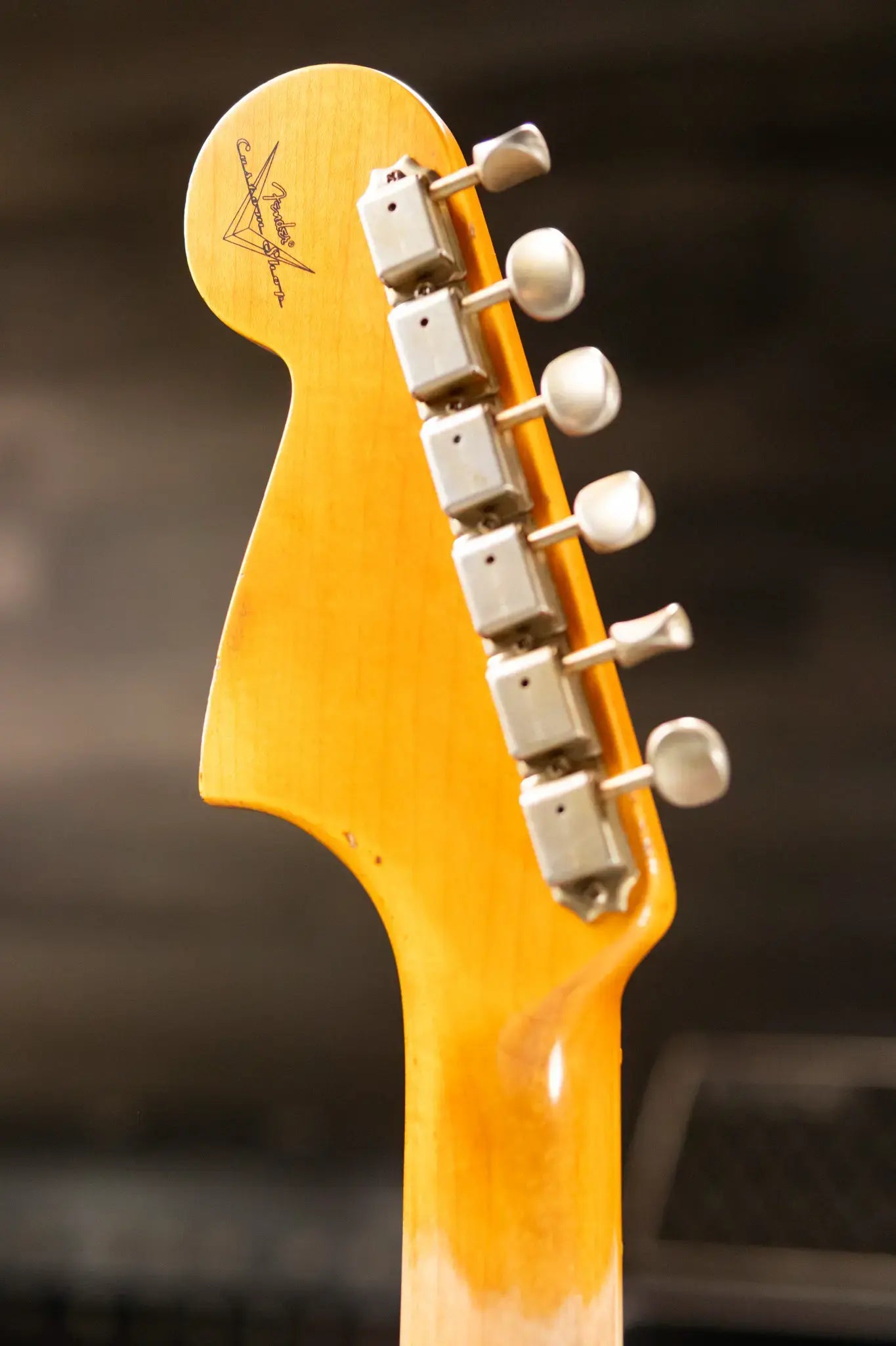 Fender Custom Shop 1965 Jaguar Heavy Relic Electric Guitar - Faded Purple Metallic with Hardshell Case