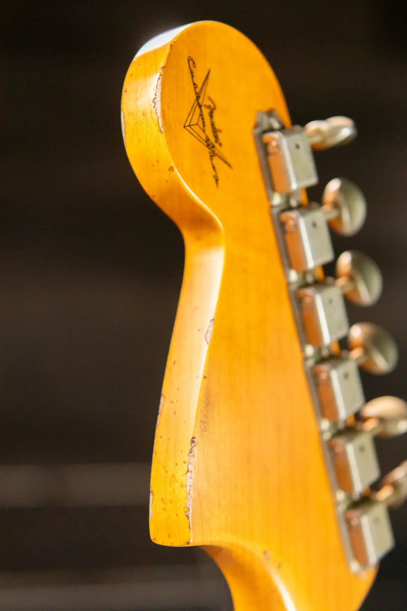 Fender Custom Shop 1965 Jaguar Heavy Relic Electric Guitar - Faded Purple Metallic with Hardshell Case