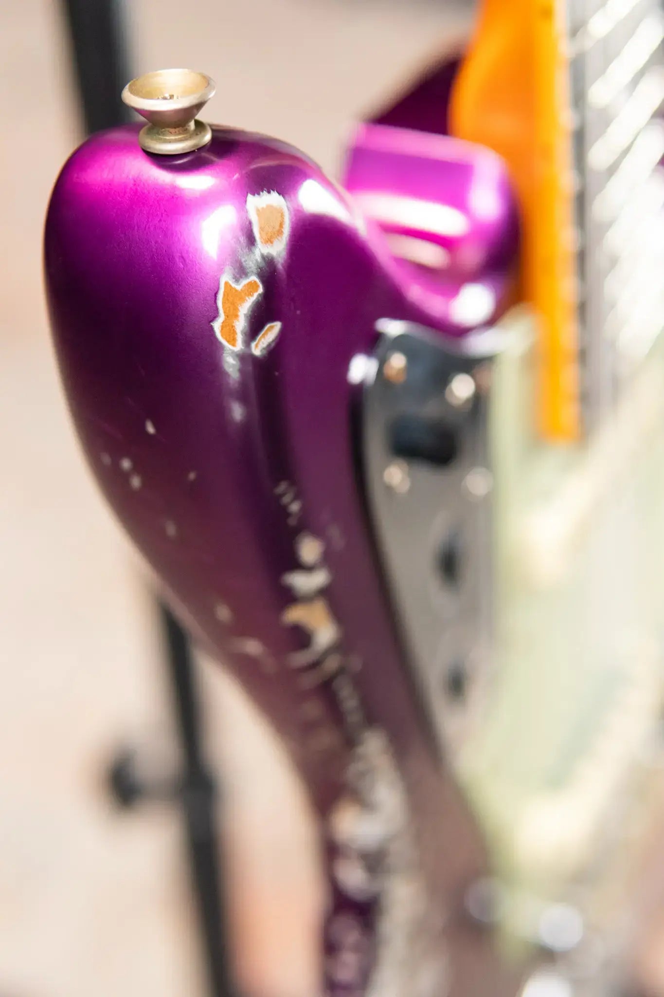 Fender Custom Shop 1965 Jaguar Heavy Relic Electric Guitar - Faded Purple Metallic with Hardshell Case