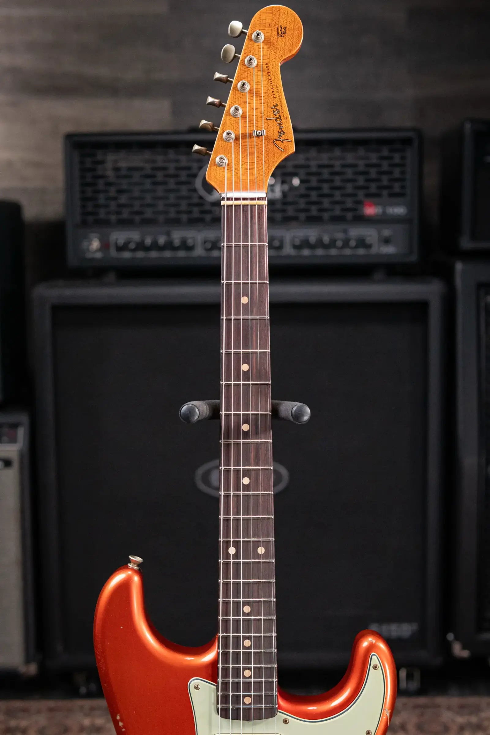 Fender Custom Shop 2026 NAMM #109 Limited Edition 60s Dualmag II Compound Radius Stratocaster Relic Electric Guitar - Candy Tangerine with Hardshell Case