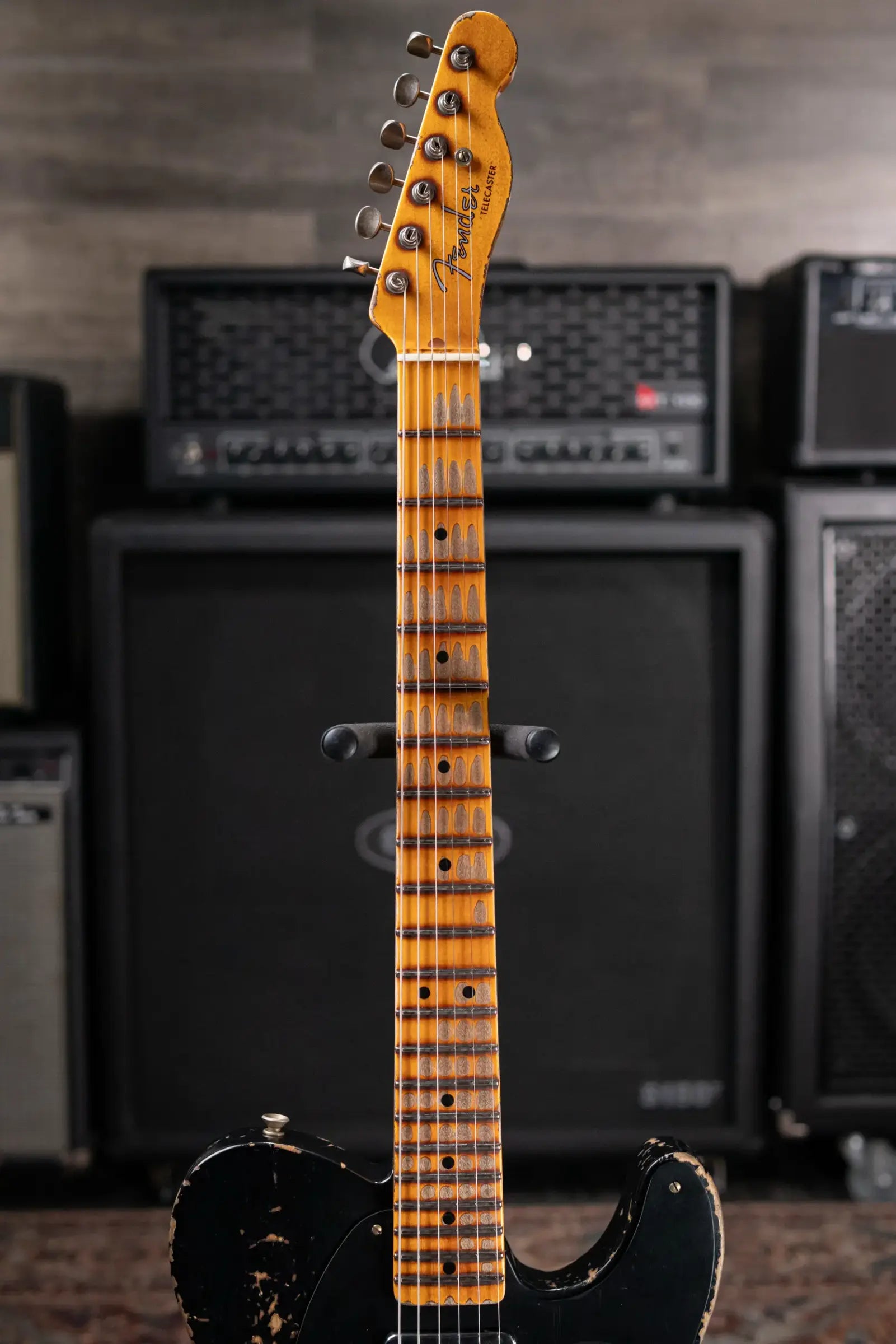 Fender Custom Shop 2026 NAMM #292 Special Edition 1952 Telecaster Super Heavy Relic Electric Guitar - Aged Black with Hardshell Case