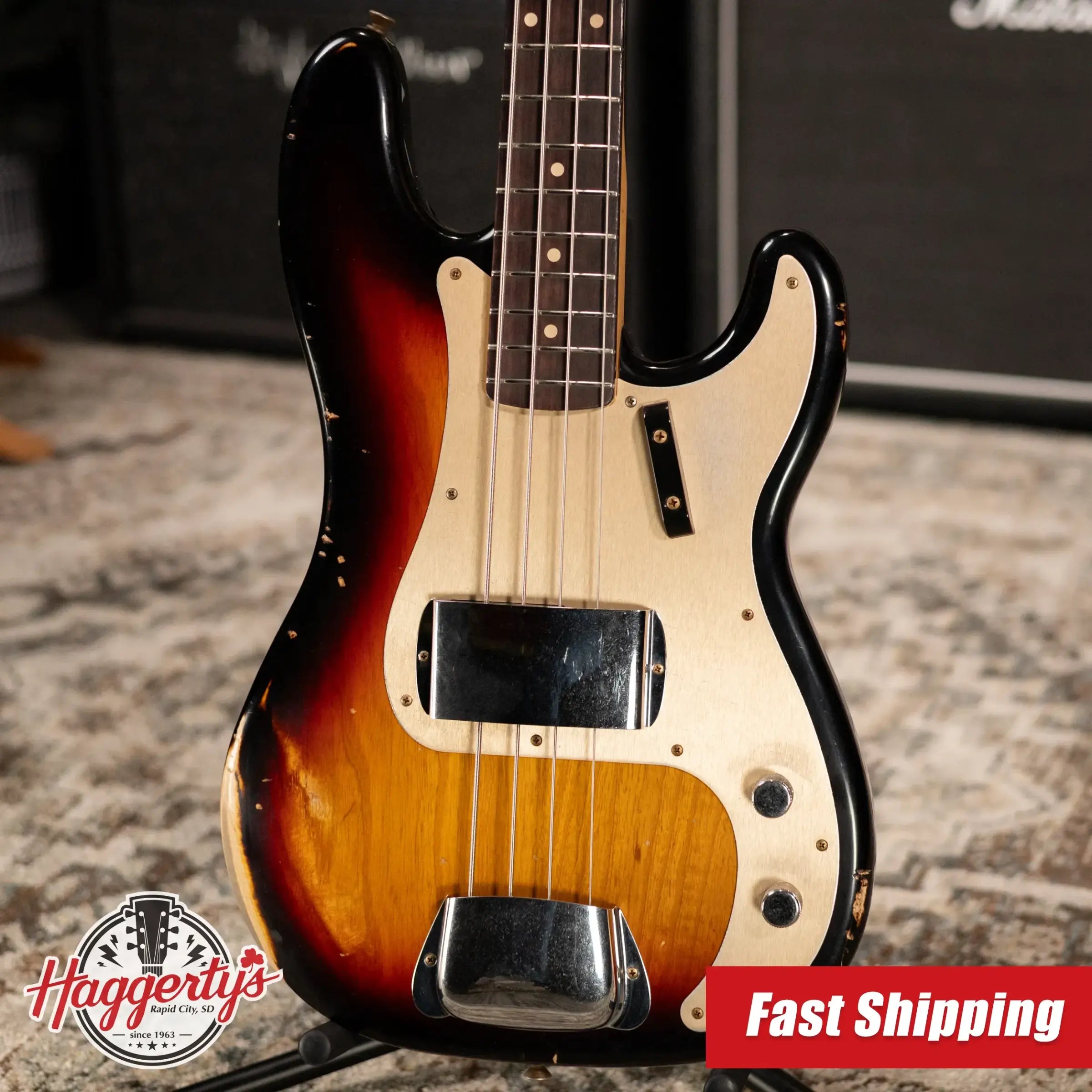 Fender Custom Shop '60 Precision Bass Reissue - 3-Tone Sunburst with Hardshell Case