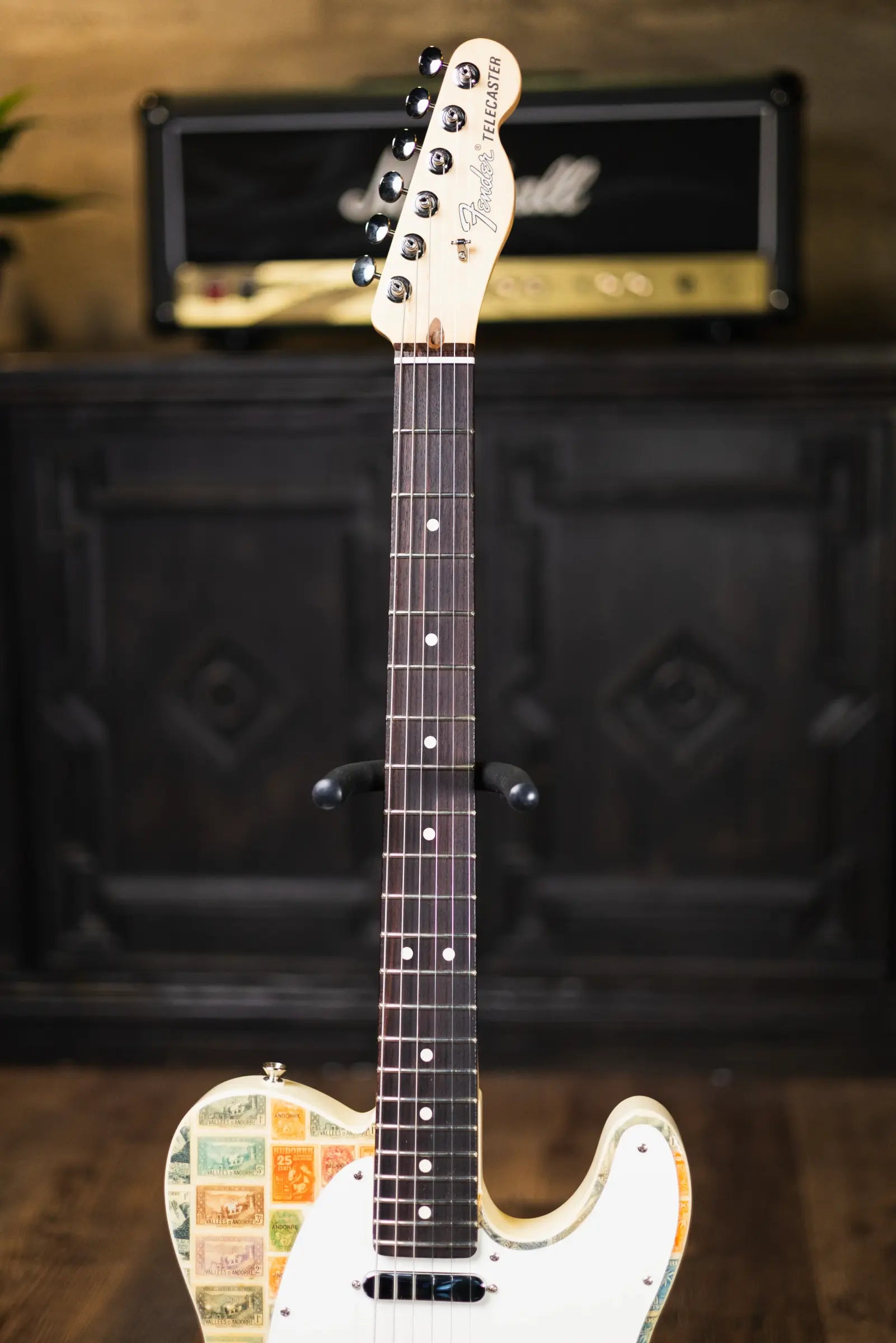 Fender Custom Shop "Imagine" World Stamp Collection Telecaster Electric Guitar - Andorra with Hardshell Case - Floor Model