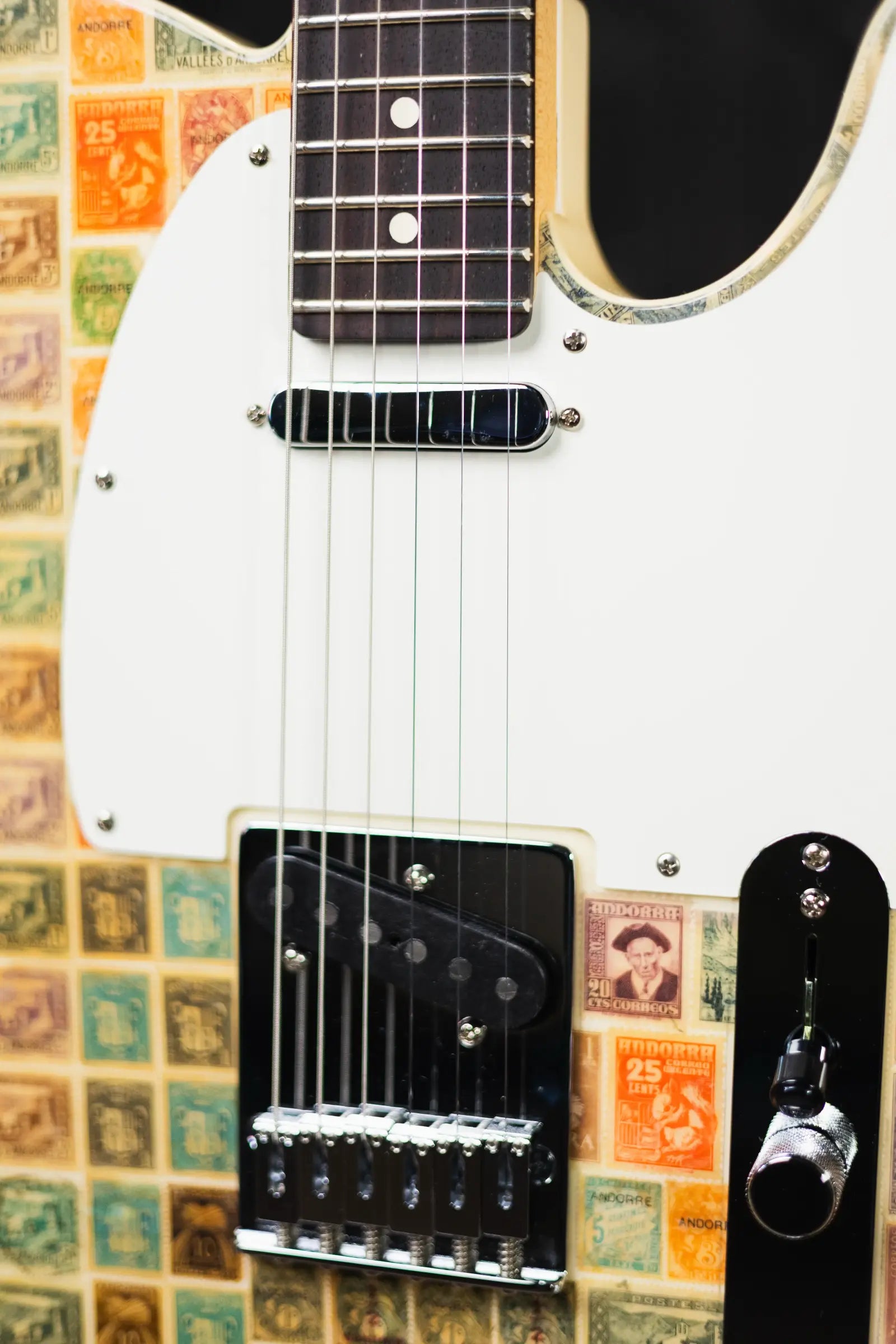 Fender Custom Shop "Imagine" World Stamp Collection Telecaster Electric Guitar - Andorra with Hardshell Case - Floor Model