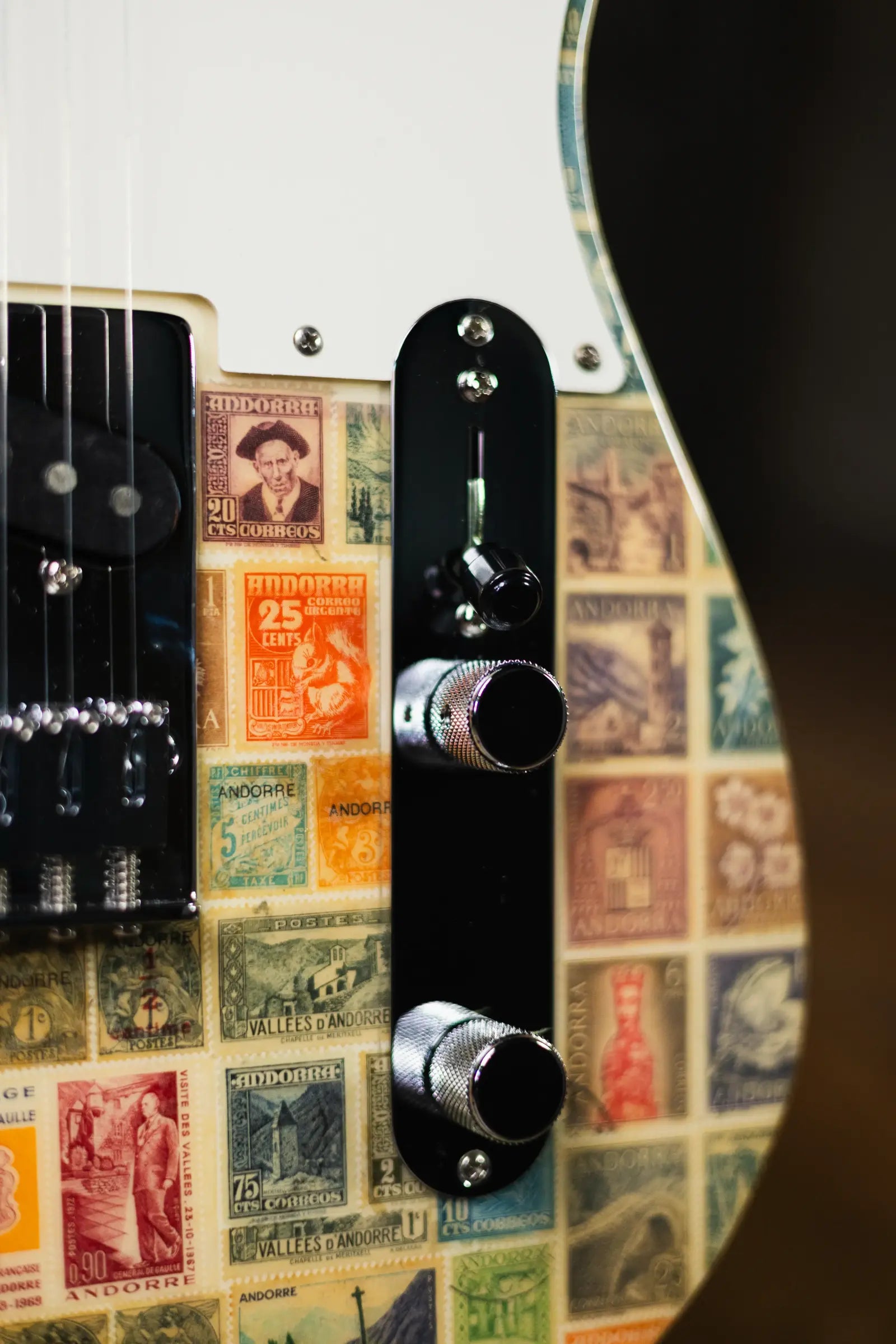 Fender Custom Shop "Imagine" World Stamp Collection Telecaster Electric Guitar - Andorra with Hardshell Case - Floor Model