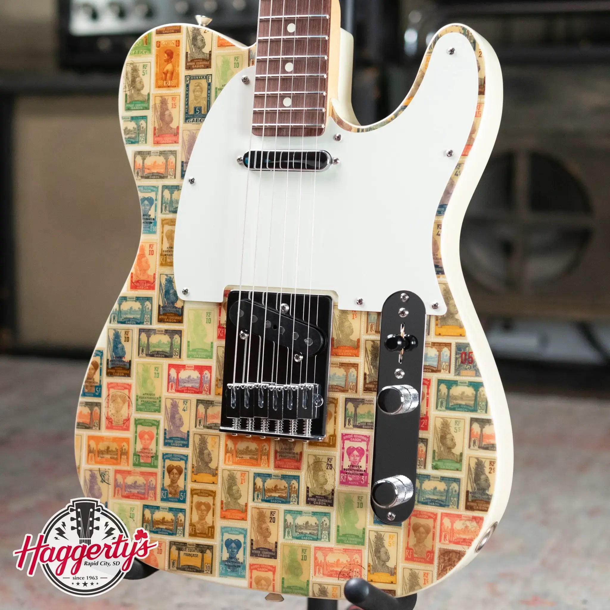 Fender Custom Shop "Imagine" World Stamp Collection Telecaster - Gabonese Republic with Hardshell Case - Floor Model
