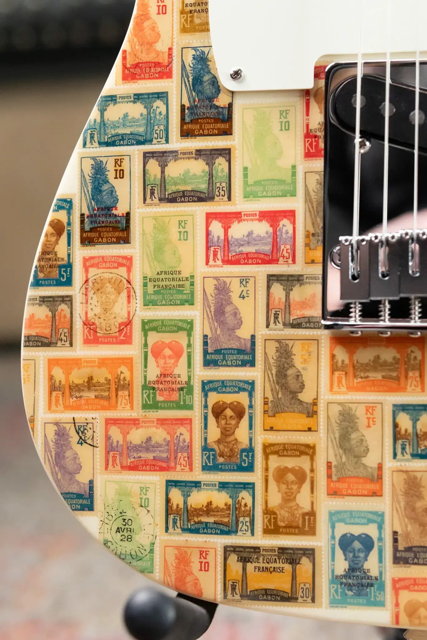 Fender Custom Shop "Imagine" World Stamp Collection Telecaster - Gabonese Republic with Hardshell Case - Floor Model