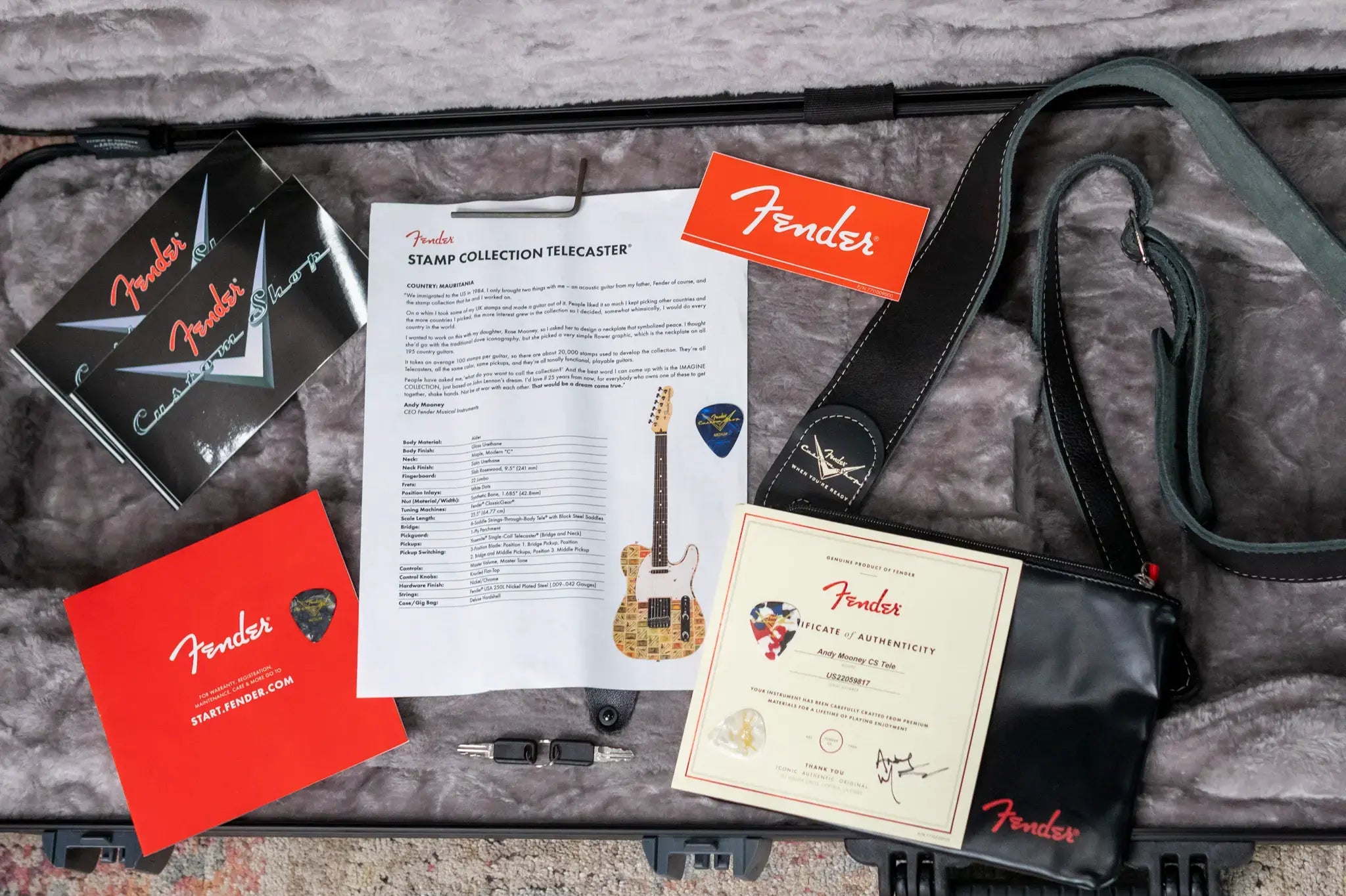 Fender Custom Shop "Imagine" World Stamp Collection Telecaster, Mauritania w/ Hardshell Case