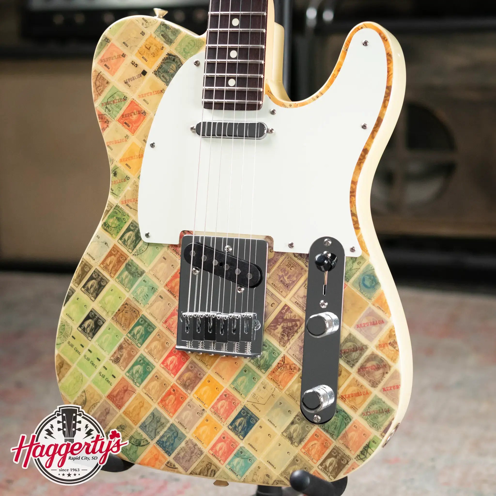 Fender Custom Shop "Imagine" World Stamp Collection Telecaster, Republic of Angola with Hardshell Case