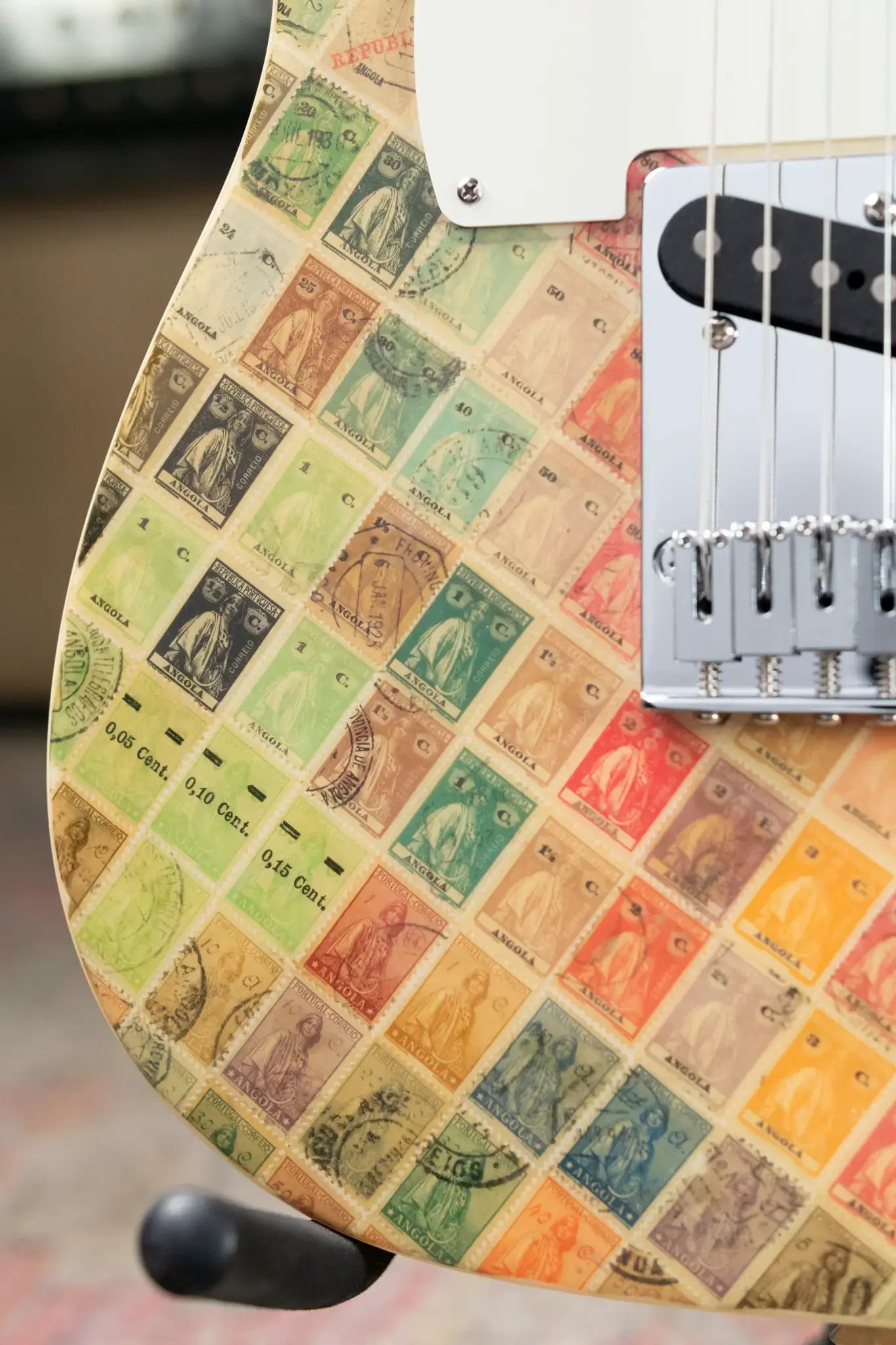 Fender Custom Shop "Imagine" World Stamp Collection Telecaster, Republic of Angola with Hardshell Case