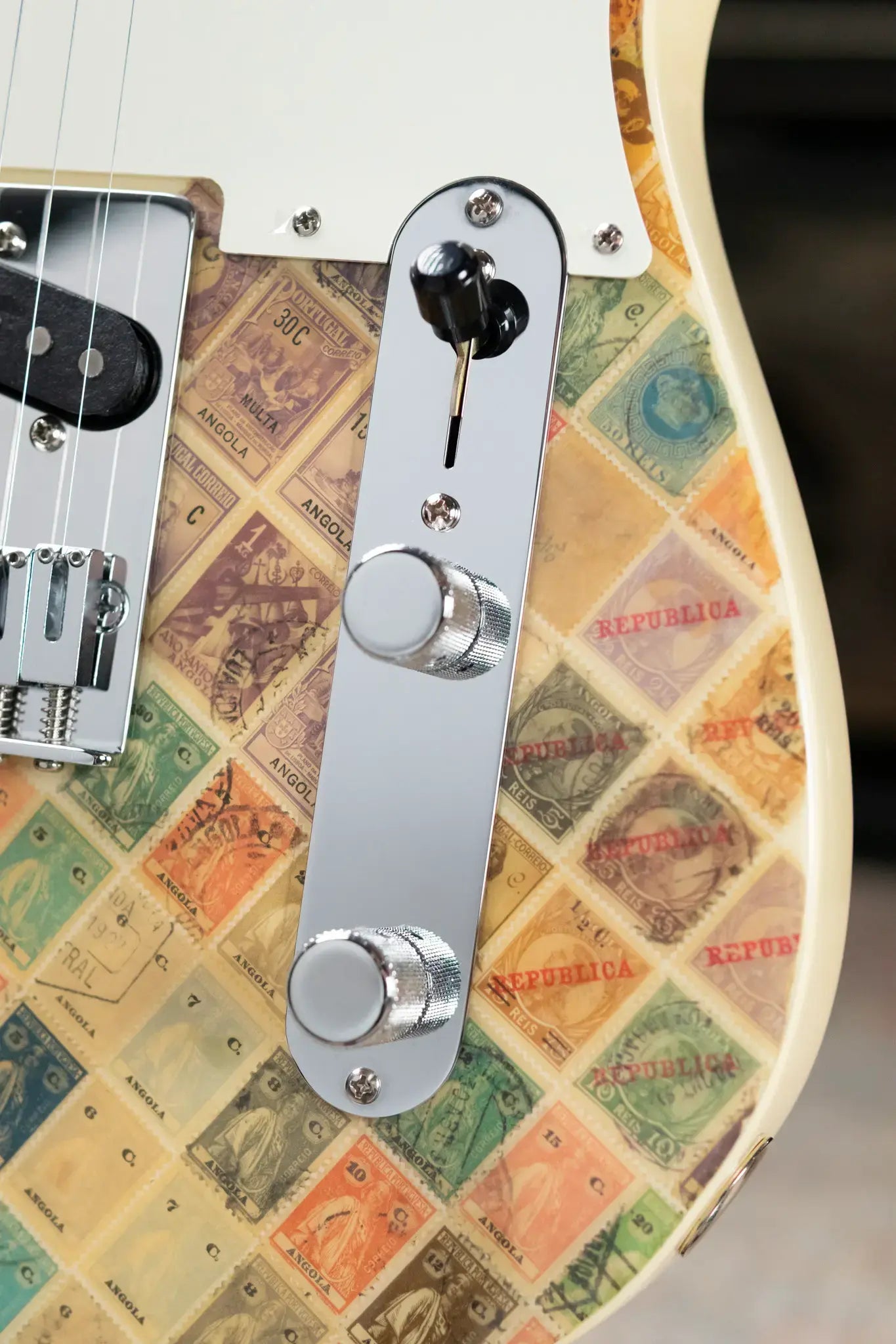 Fender Custom Shop "Imagine" World Stamp Collection Telecaster, Republic of Angola with Hardshell Case