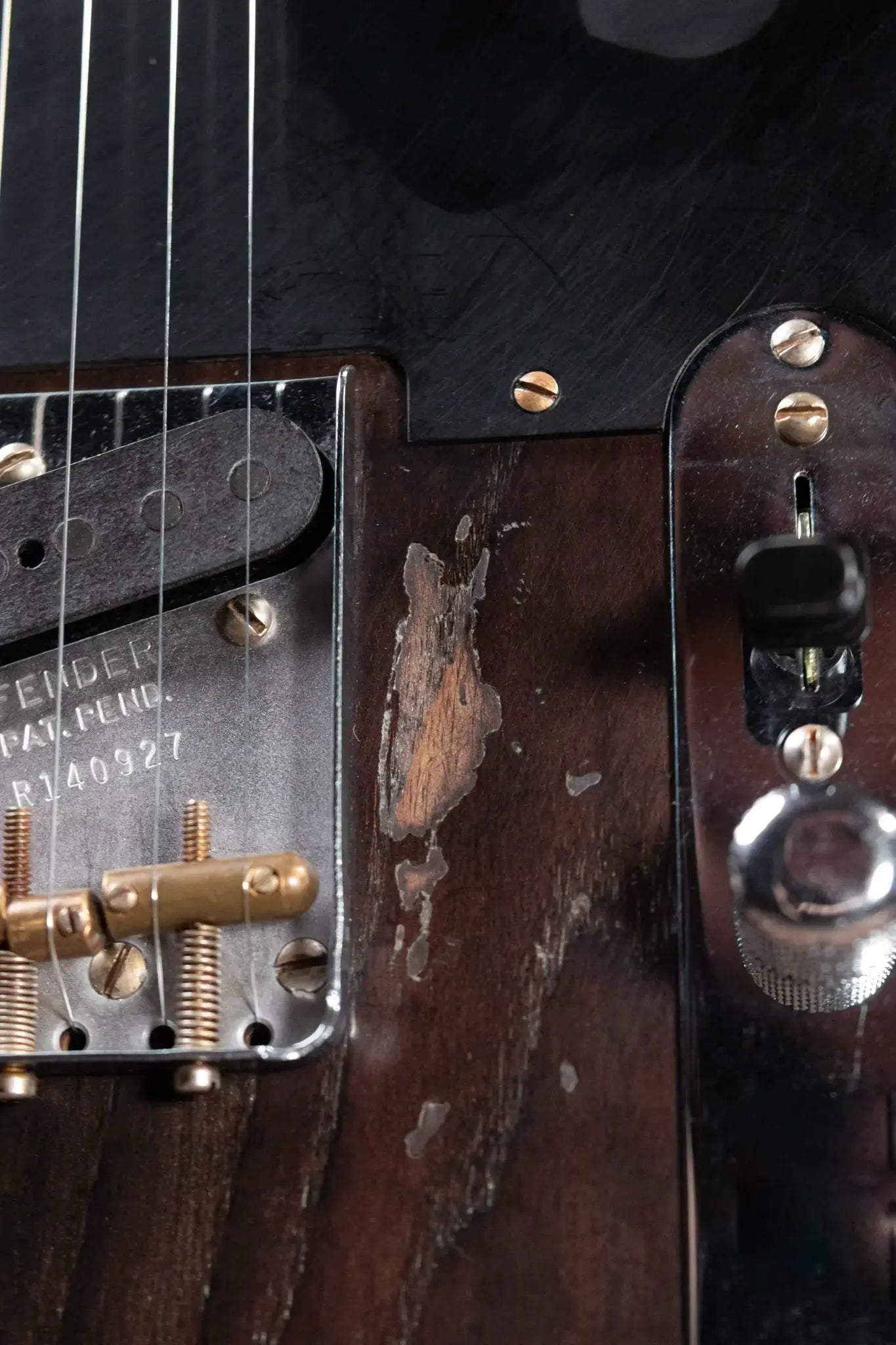 Fender Custom Shop Limited Edition Roasted Reverse '50s Telecaster Heavy Relic Electric Guitar - Ebony Transparent with Hardshell Case