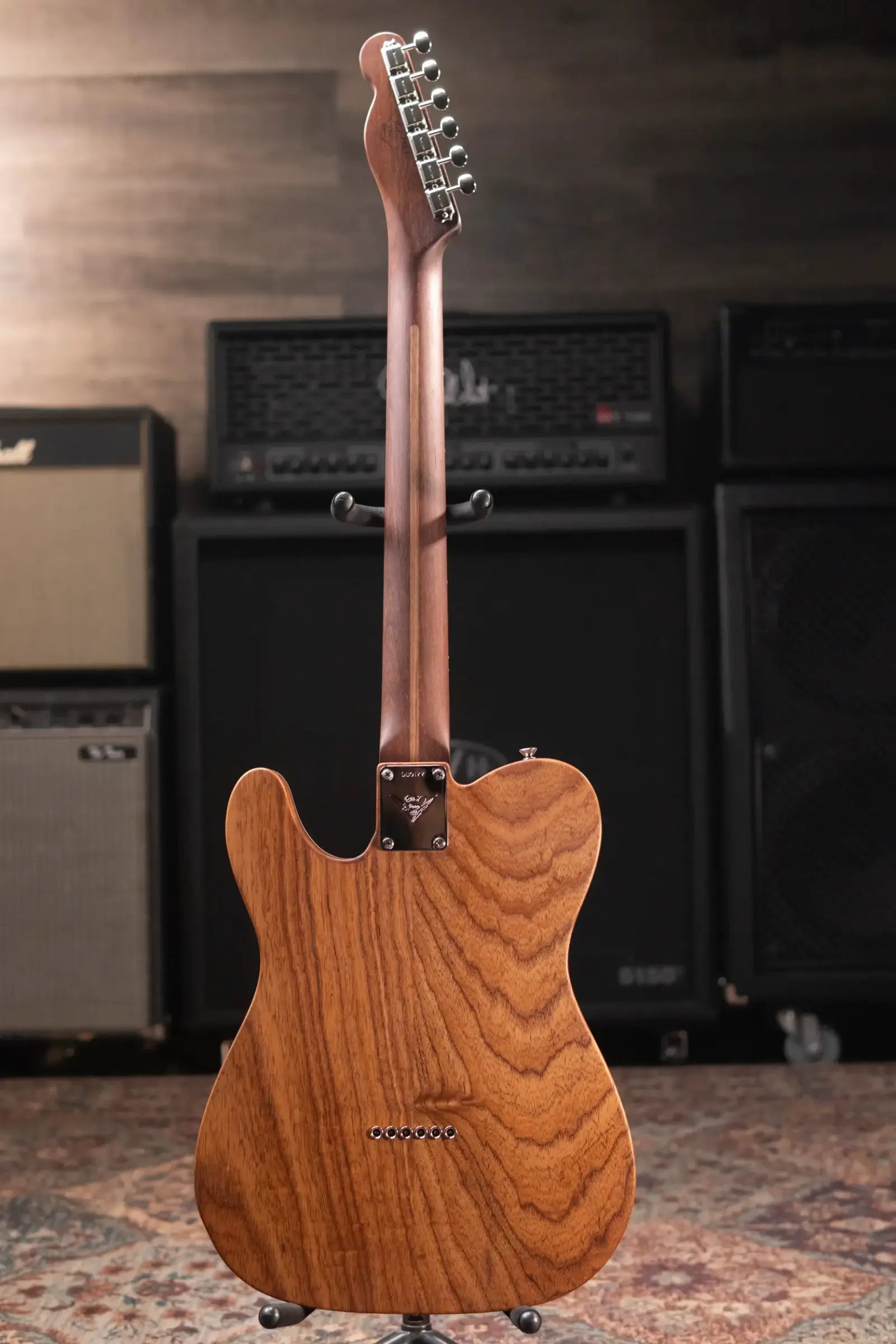 Fender Custom Shop Master Built 58 Telecaster Electric Guitar - Natural Brazilian Rosewood Top with Hardshell Case