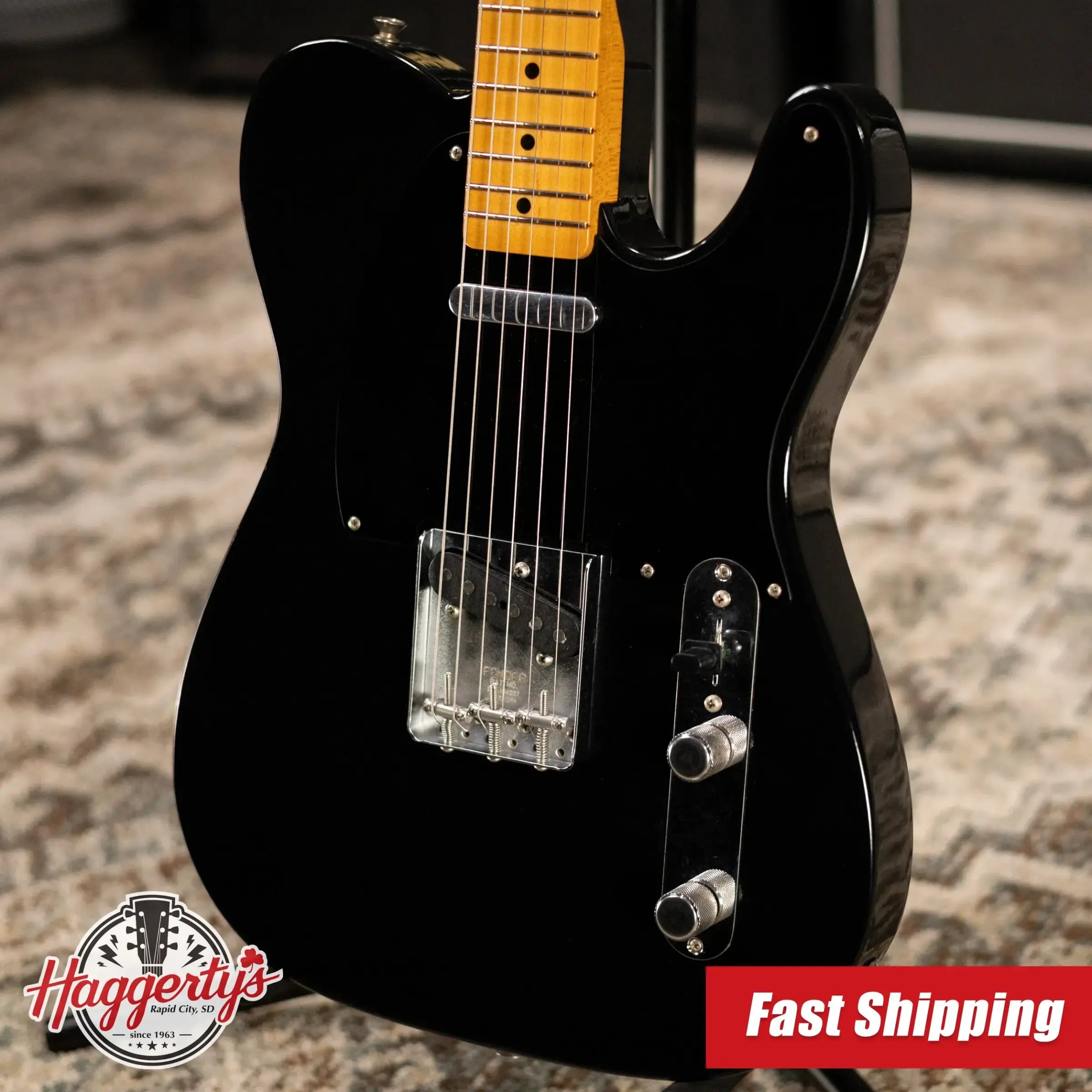 Fender Dealer Exclusive Vintera Road Worn '60s Double Esquire Electric Guitar - Black