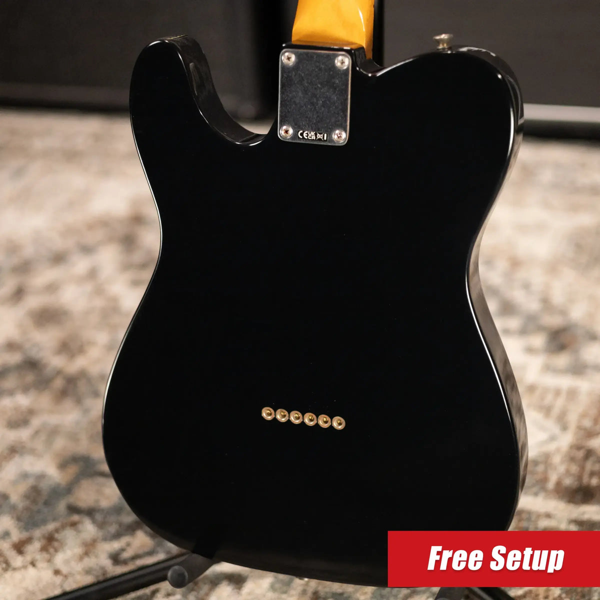 Fender Dealer Exclusive Vintera Road Worn '60s Double Esquire Electric Guitar - Black with Hardshell Case
