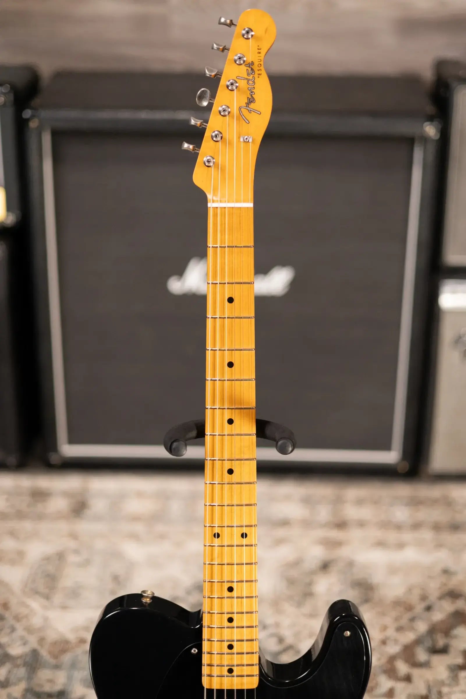 Fender Dealer Exclusive Vintera Road Worn '60s Double Esquire Electric Guitar - Black with Hardshell Case