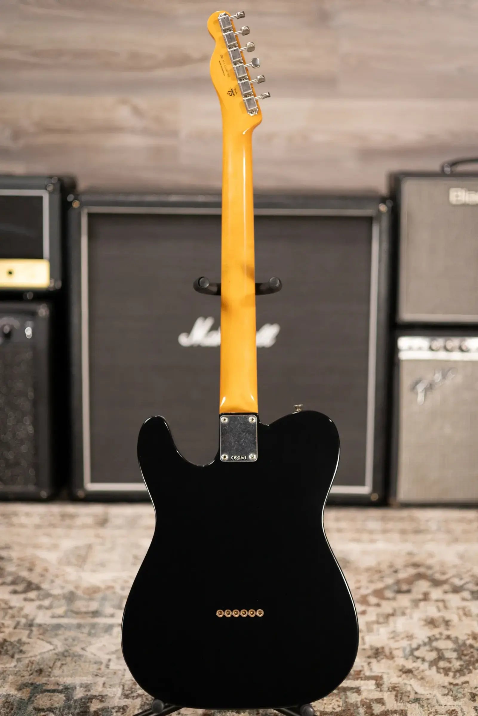 Fender Dealer Exclusive Vintera Road Worn '60s Double Esquire Electric Guitar - Black with Hardshell Case