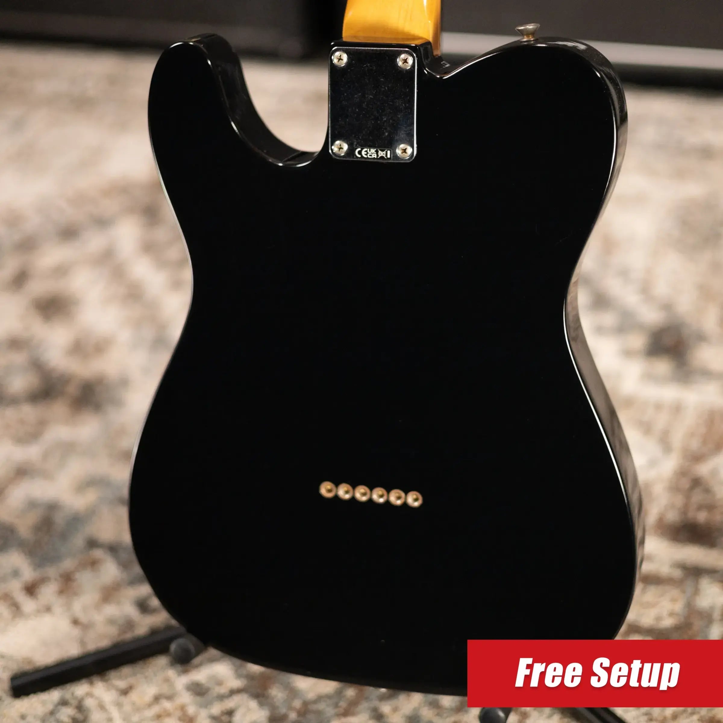 Fender Dealer Exclusive Vintera Road Worn '60s Double Esquire Electric Guitar - Black with Hardshell Case