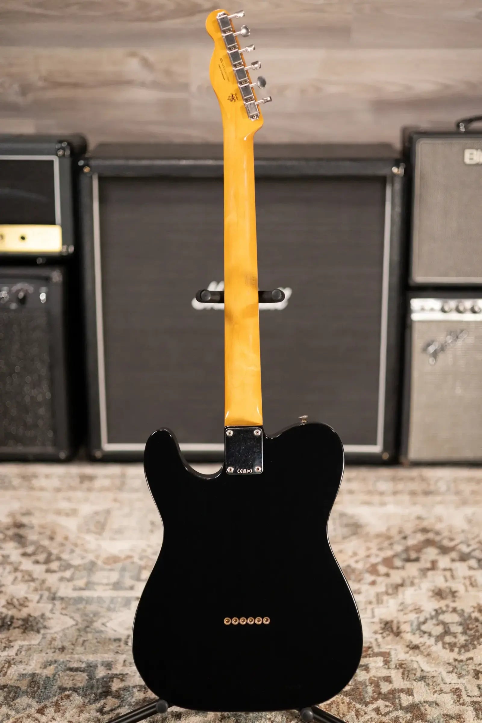 Fender Dealer Exclusive Vintera Road Worn '60s Double Esquire Electric Guitar - Black with Hardshell Case