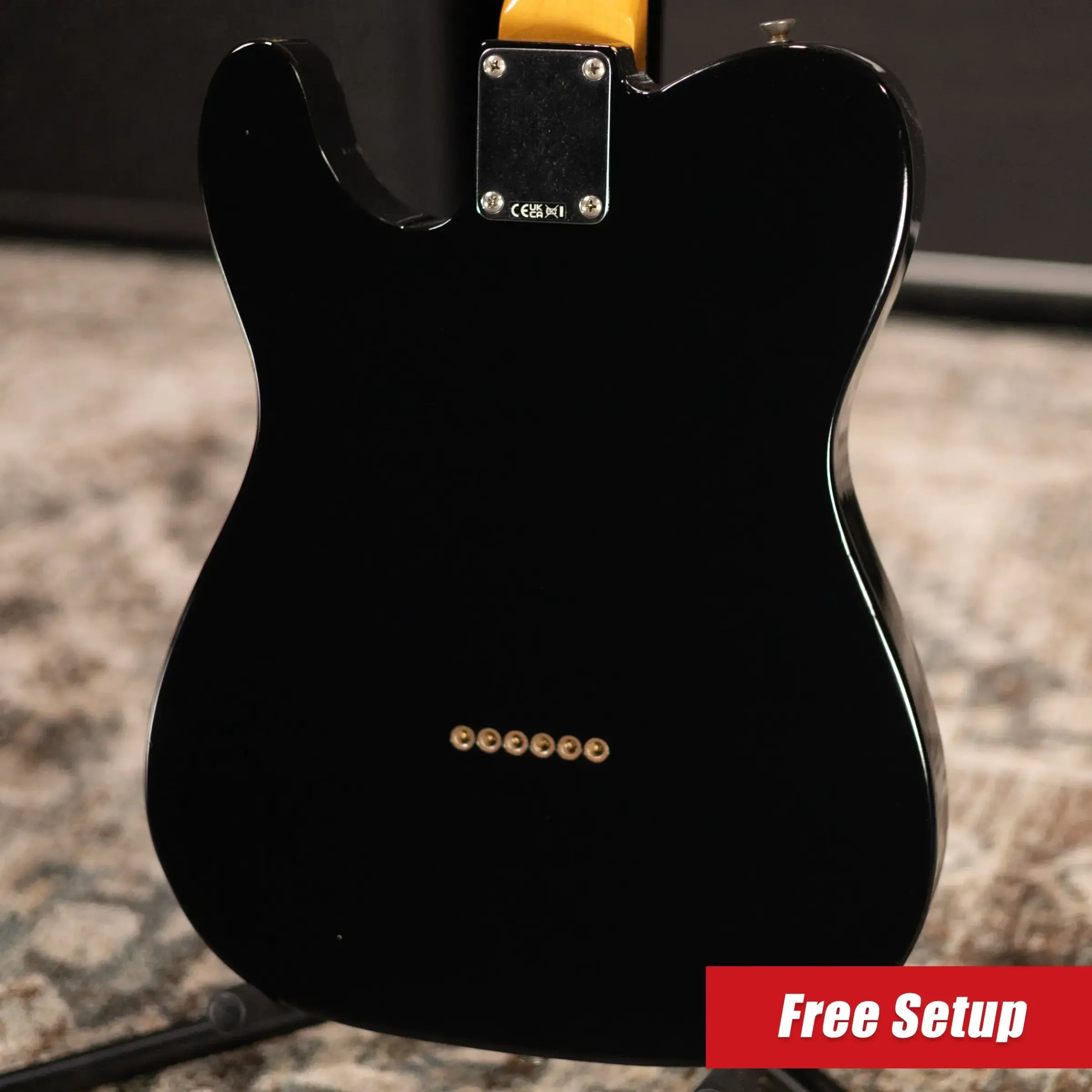 Fender Dealer Exclusive Vintera Road Worn '60s Double Esquire Electric Guitar - Black with Hardshell Case