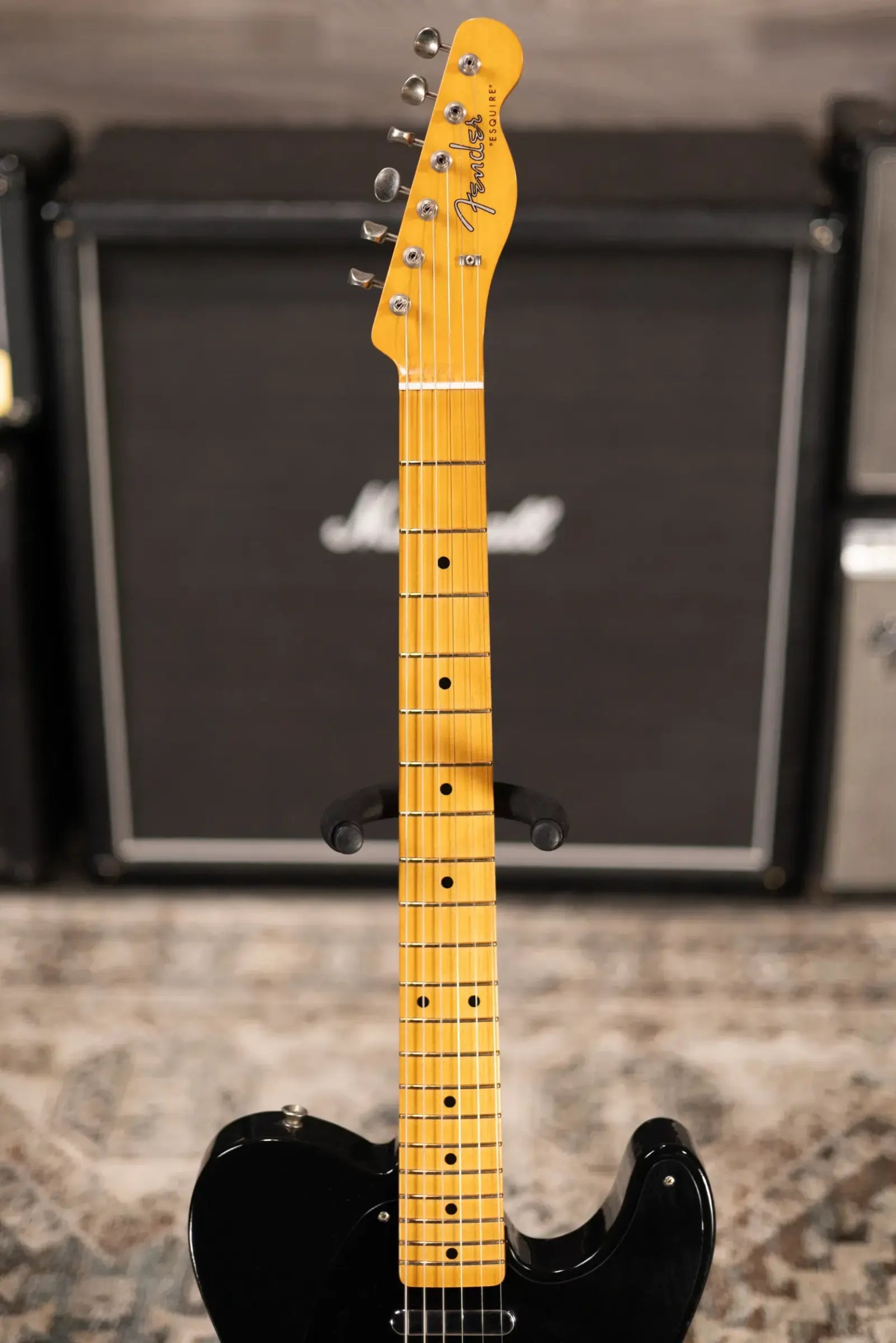 Fender Dealer Exclusive Vintera Road Worn '60s Double Esquire Electric Guitar - Black with Hardshell Case