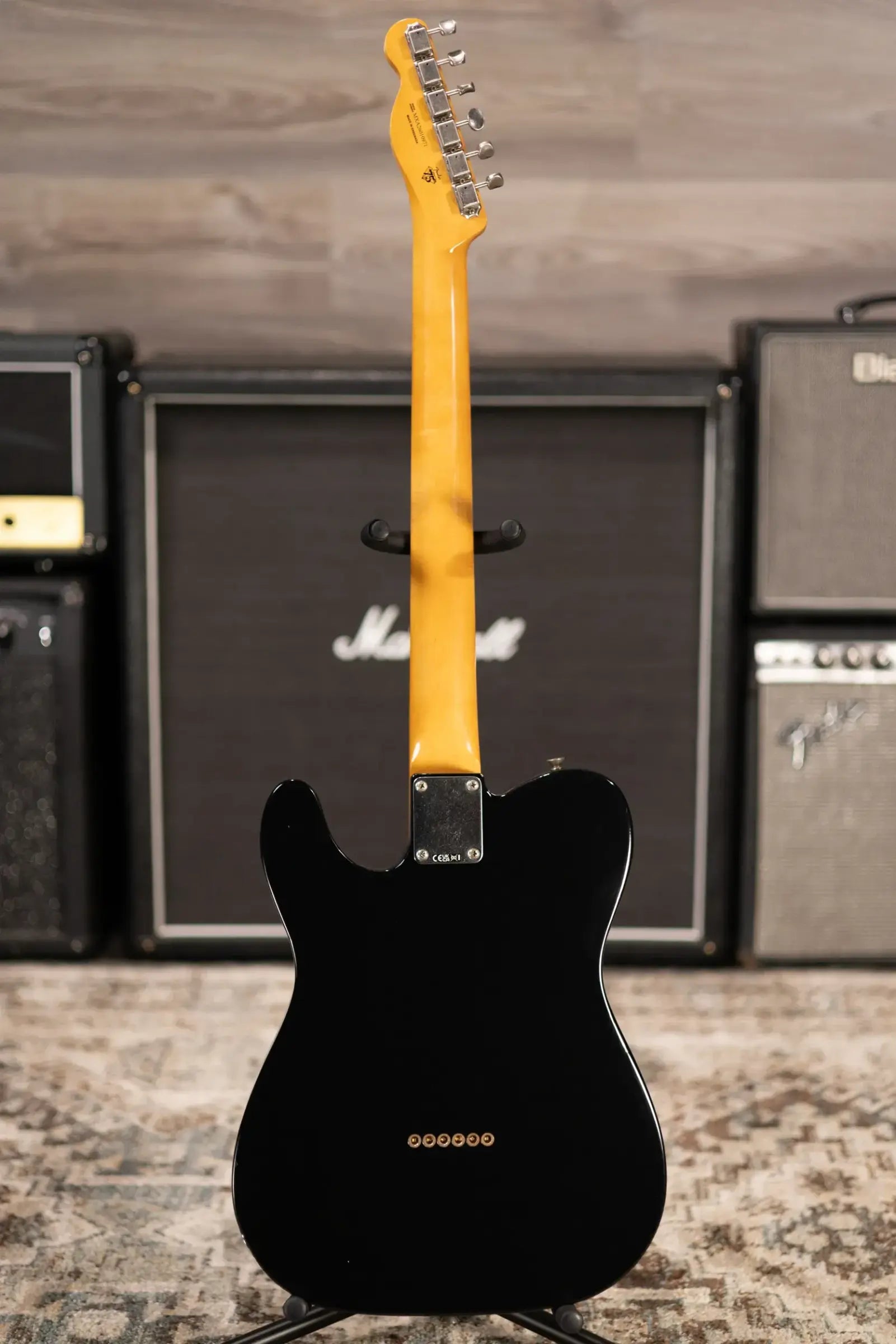 Fender Dealer Exclusive Vintera Road Worn '60s Double Esquire Electric Guitar - Black with Hardshell Case