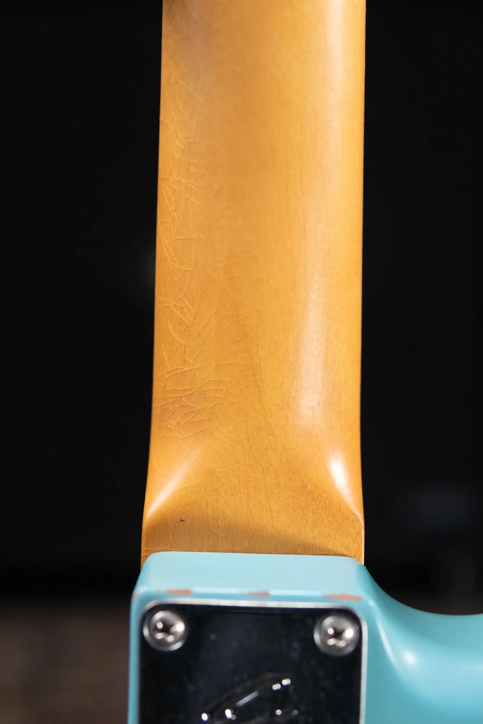Fender JMJ Road Worn Mustang Bass - Faded Daphne Blue with Gig Bag