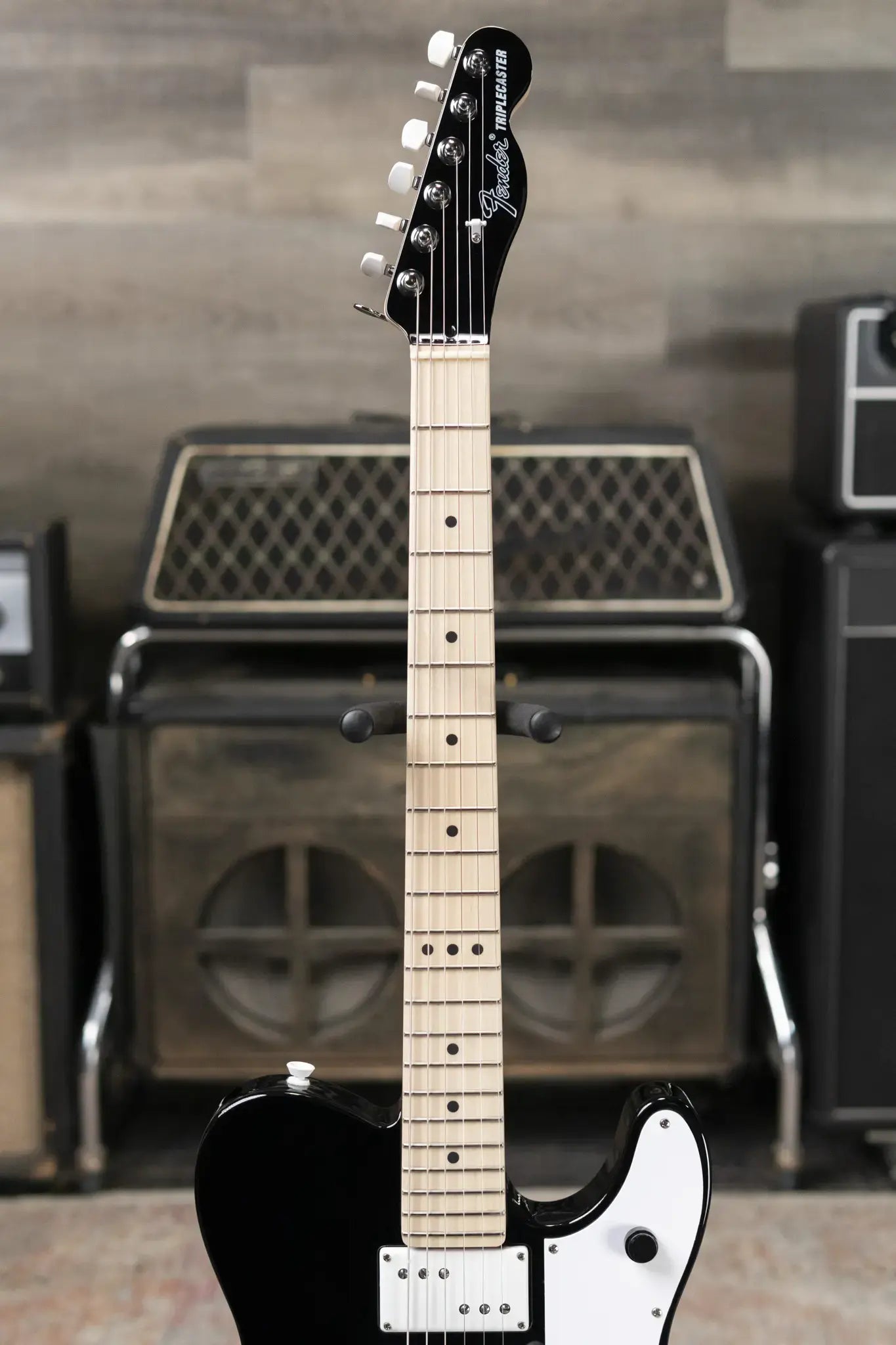 Fender Jack White Triplecaster Telecaster - Black with Hardshell Case