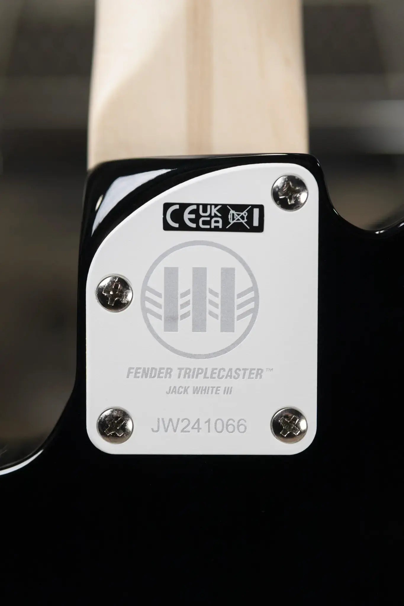 Fender Jack White Triplecaster Telecaster - Black with Hardshell Case - Demo