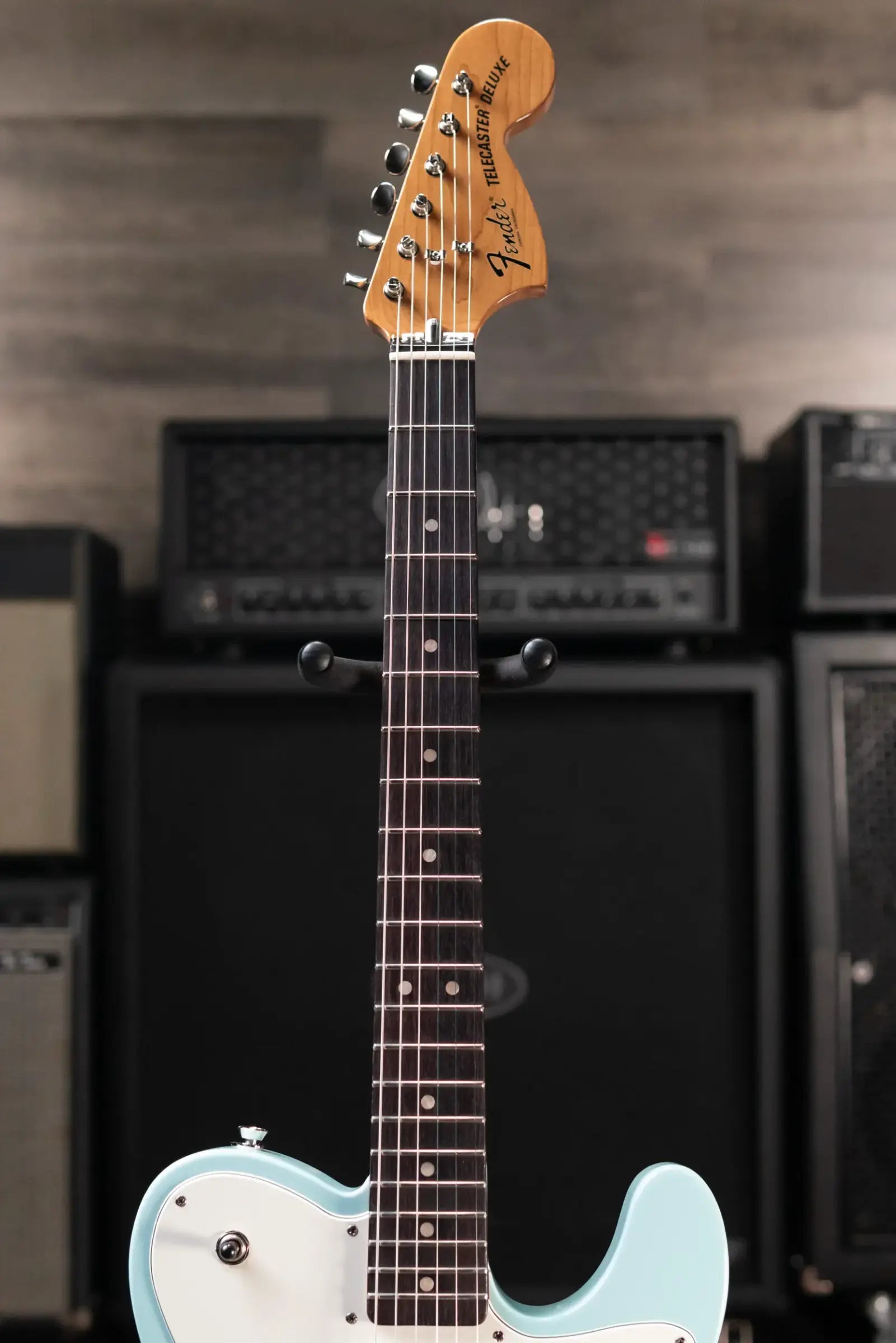 Fender Kingfish Delta Day Telecaster Deluxe Electric Guitar - Daphne Blue with Hardshell Case