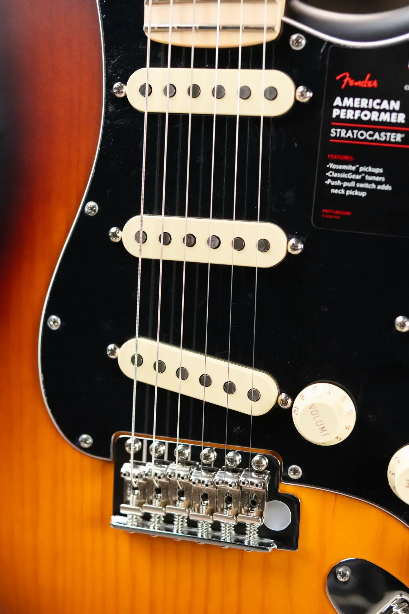 Fender Limited Edition American Performer Timber Stratocaster Electric Guitar - 2-Color Sunburst with Gig Bag