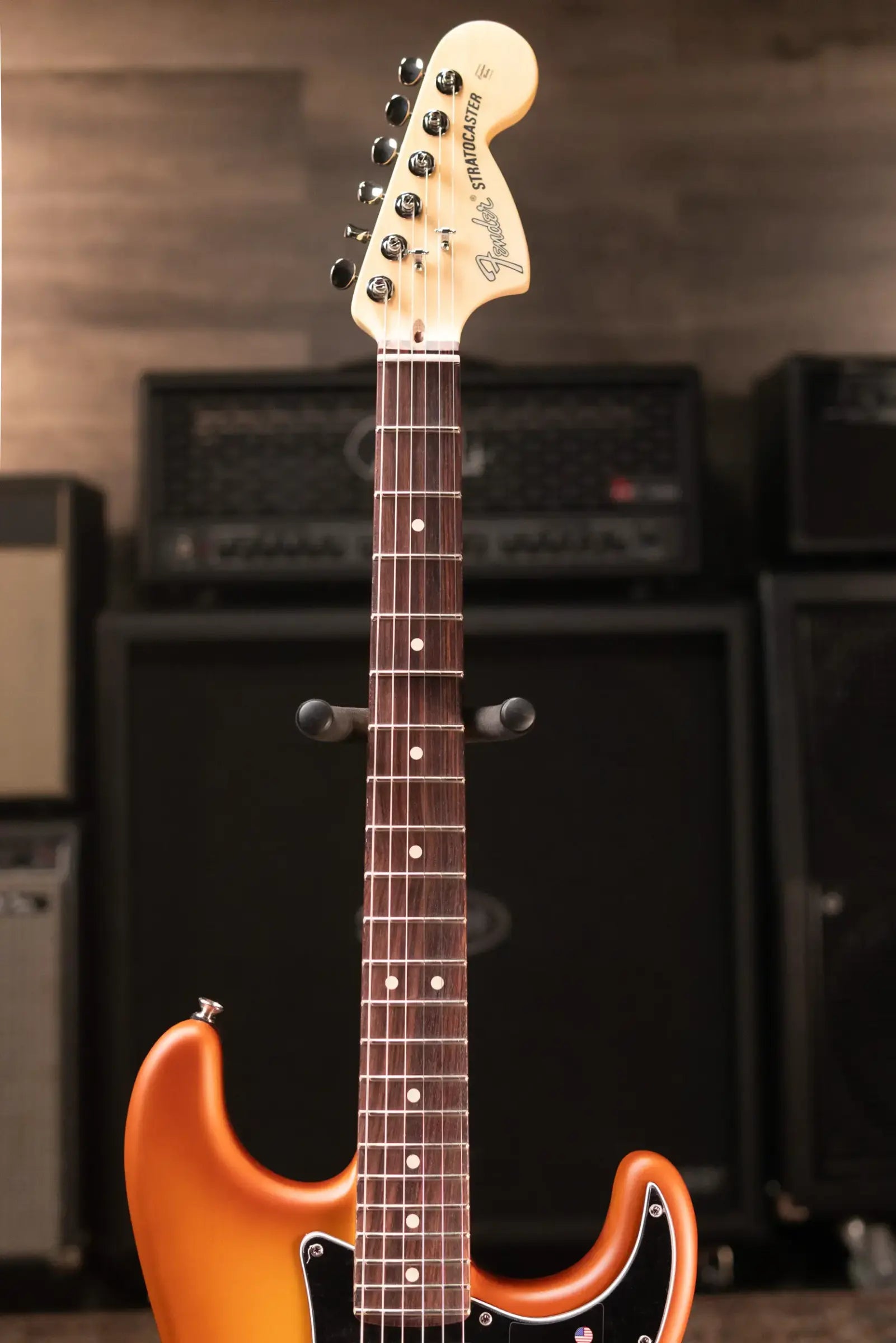 Fender Limited Edition American Performer Timber Stratocaster Electric Guitar - Honey Burst with Deluxe Gig Bag
