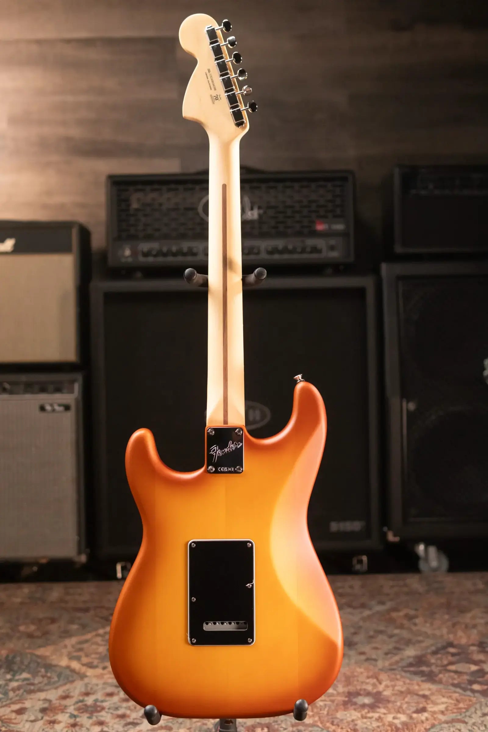 Fender Limited Edition American Performer Timber Stratocaster Electric Guitar - Honey Burst with Deluxe Gig Bag