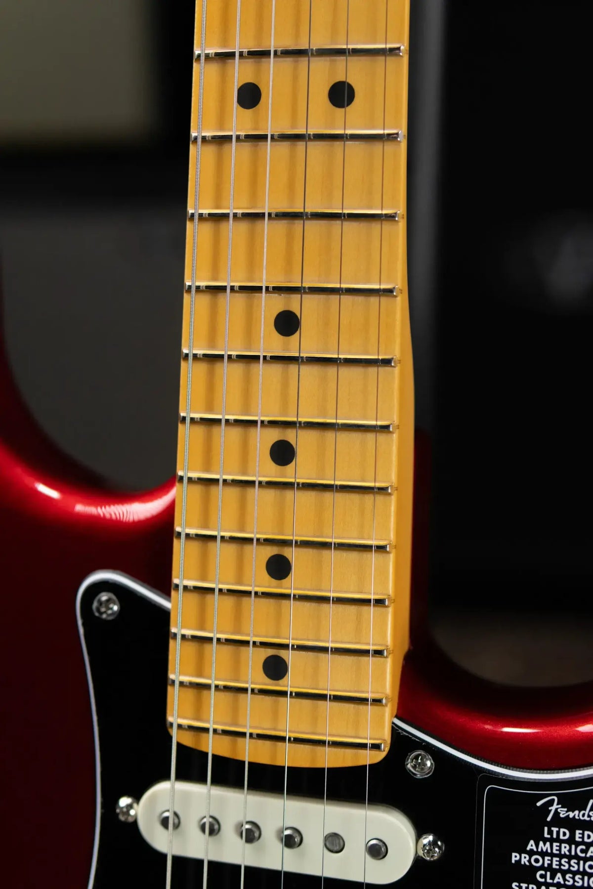 Fender Limited Edition American Professional Classic Stratocaster Electric Gutiar Featuring the Silent System - Candy Apple Red with Gig Bag